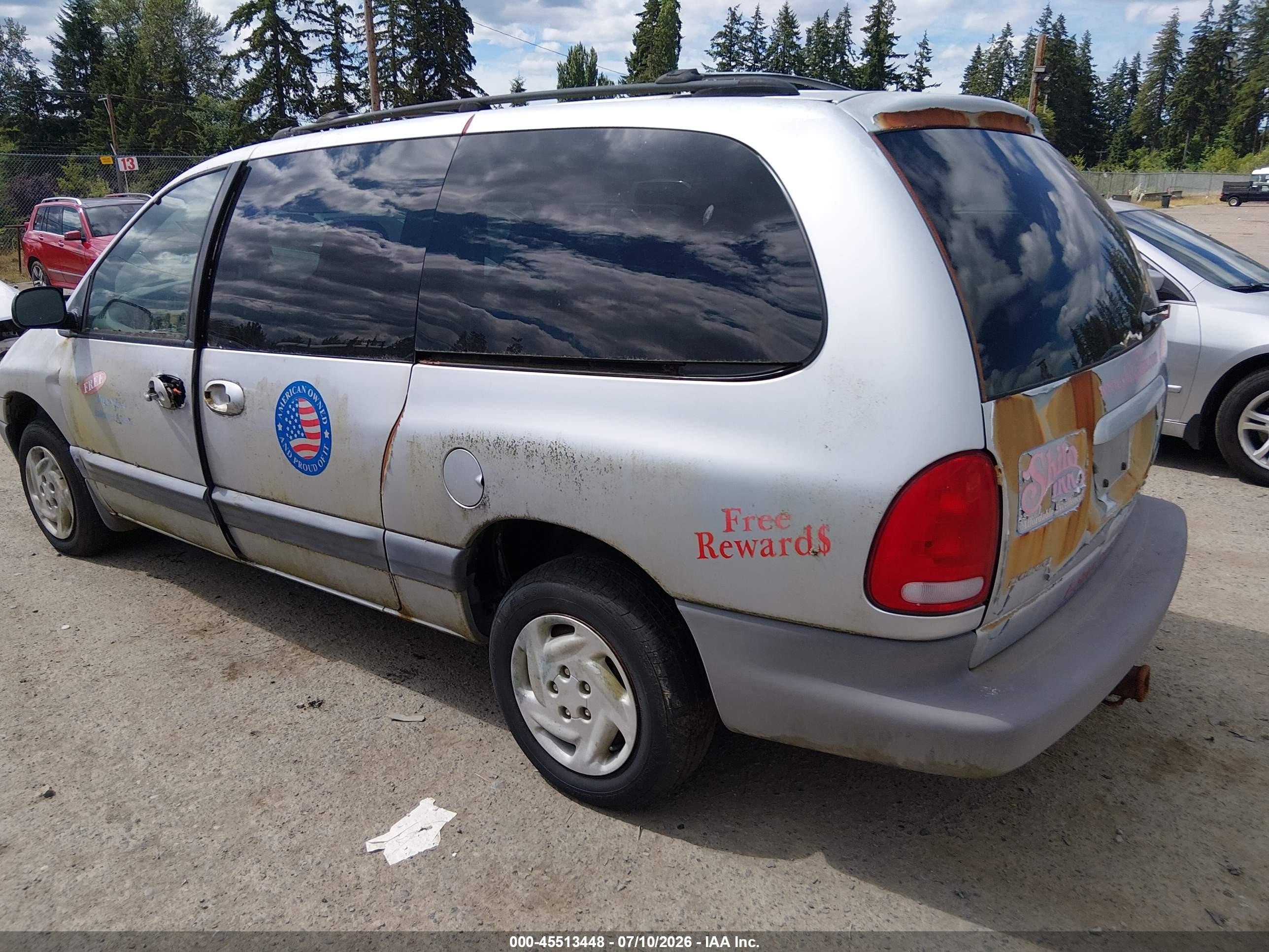 2000 Dodge Grand Caravan Se Серебряный vin: 2B4GP44G6YR774681
