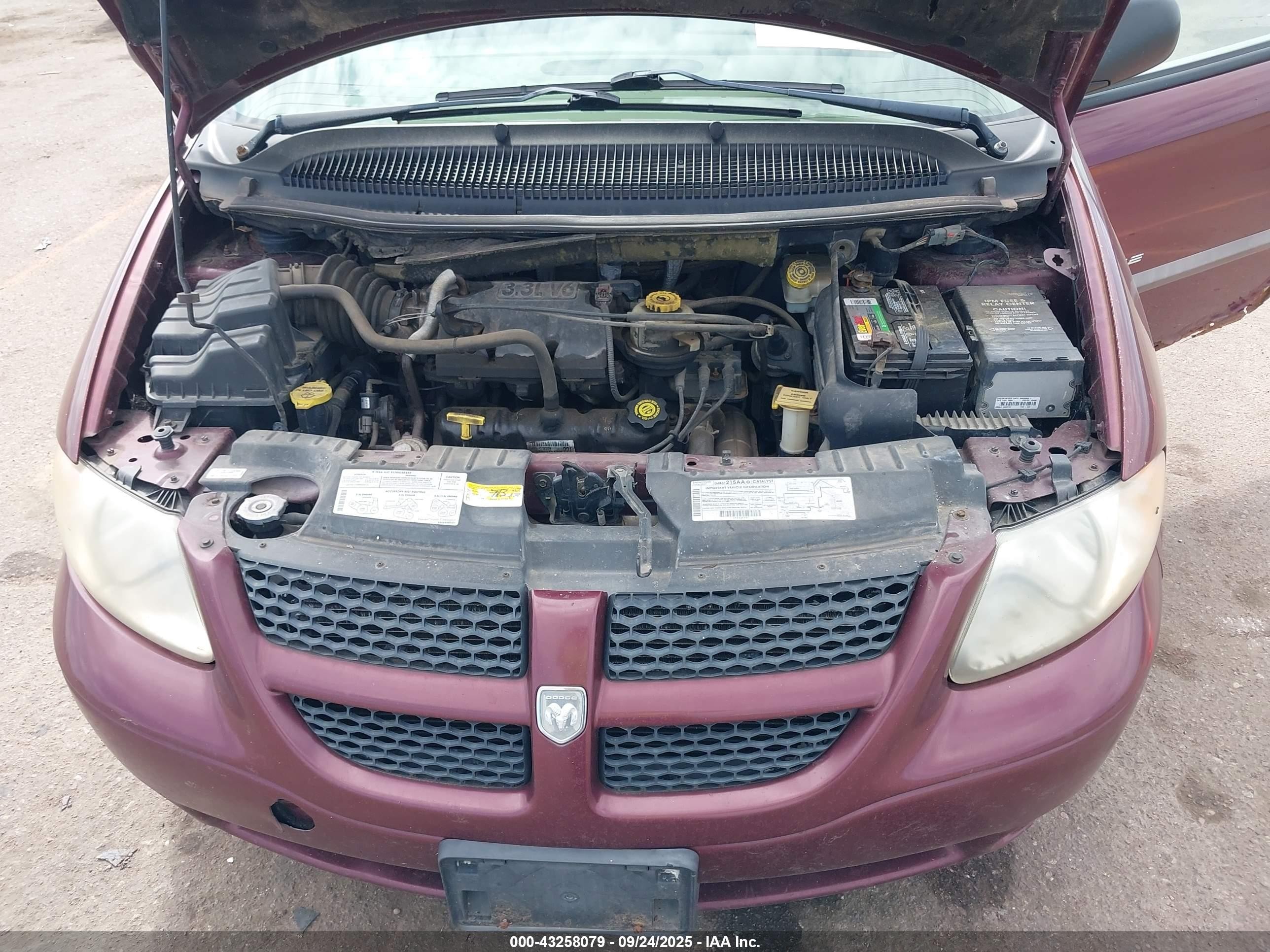 2001 Dodge Grand Caravan Sport Maroon vin: 2B4GP44G91R194329