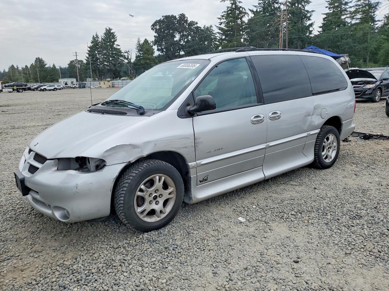 2000 Dodge Grand Caravan Se Silver vin: 2B4GP44R3YR666620