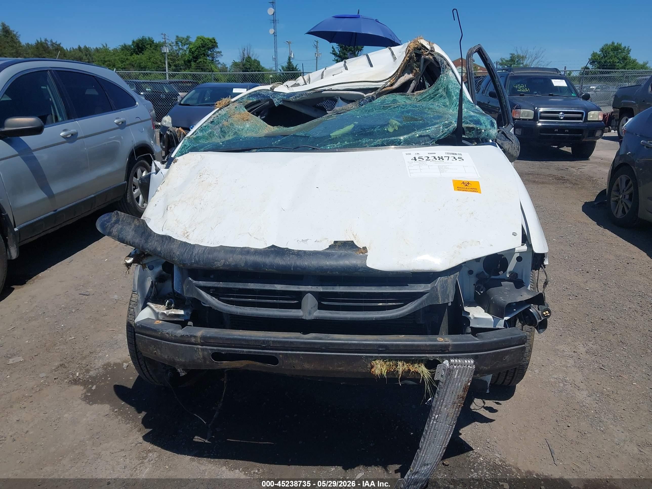 1997 Dodge Grand Caravan Se White vin: 2B4GP44R4VR130318