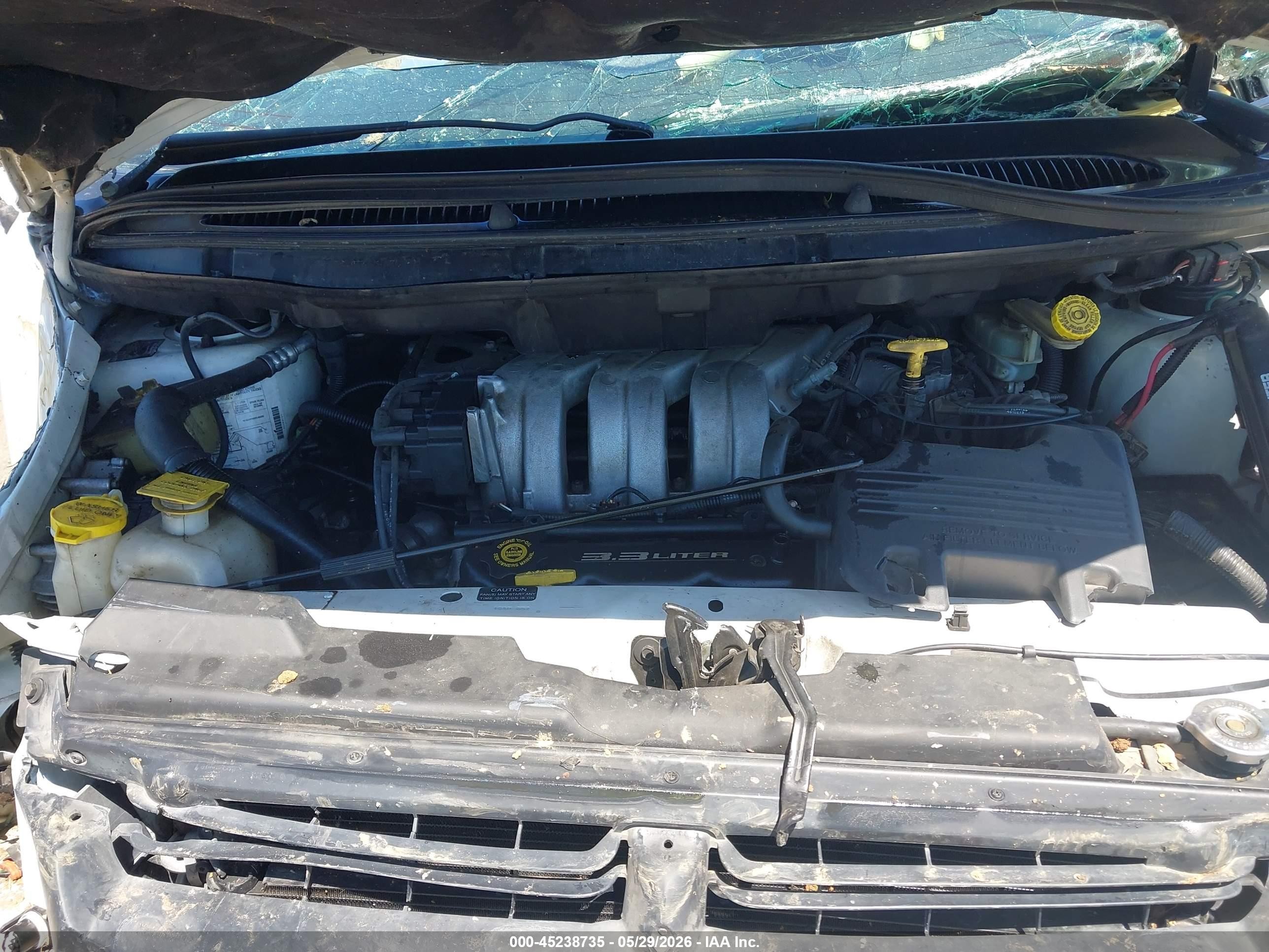 1997 Dodge Grand Caravan Se White vin: 2B4GP44R4VR130318