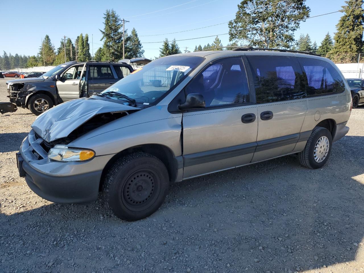1997 Dodge Grand Caravan Se   Silver vin: 2B4GP44R7VR365294