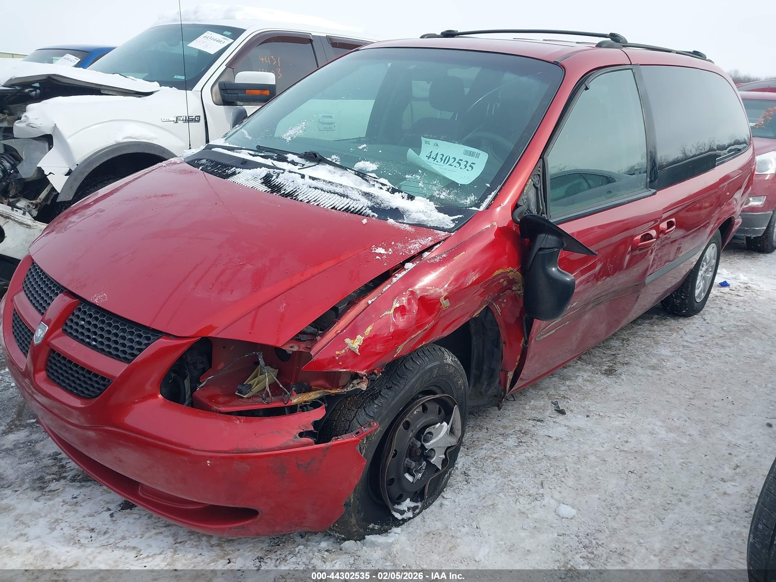 2001 Dodge Grand Caravan Sport Red vin: 2B4GP44R91R173711
