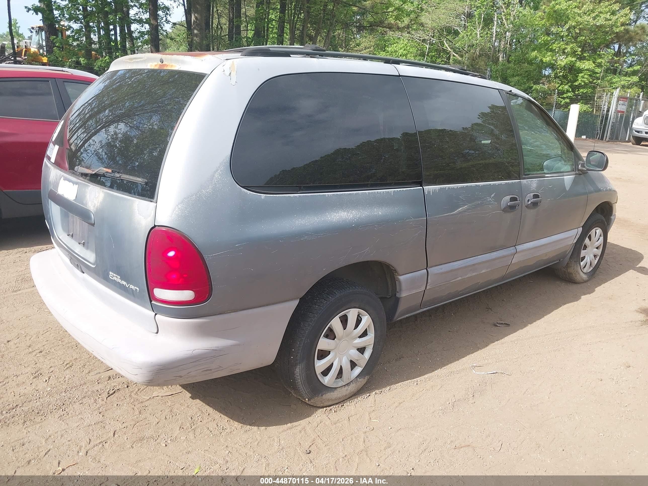 1996 Dodge Grand Caravan Se Gray vin: 2B4GP44R9TR826055