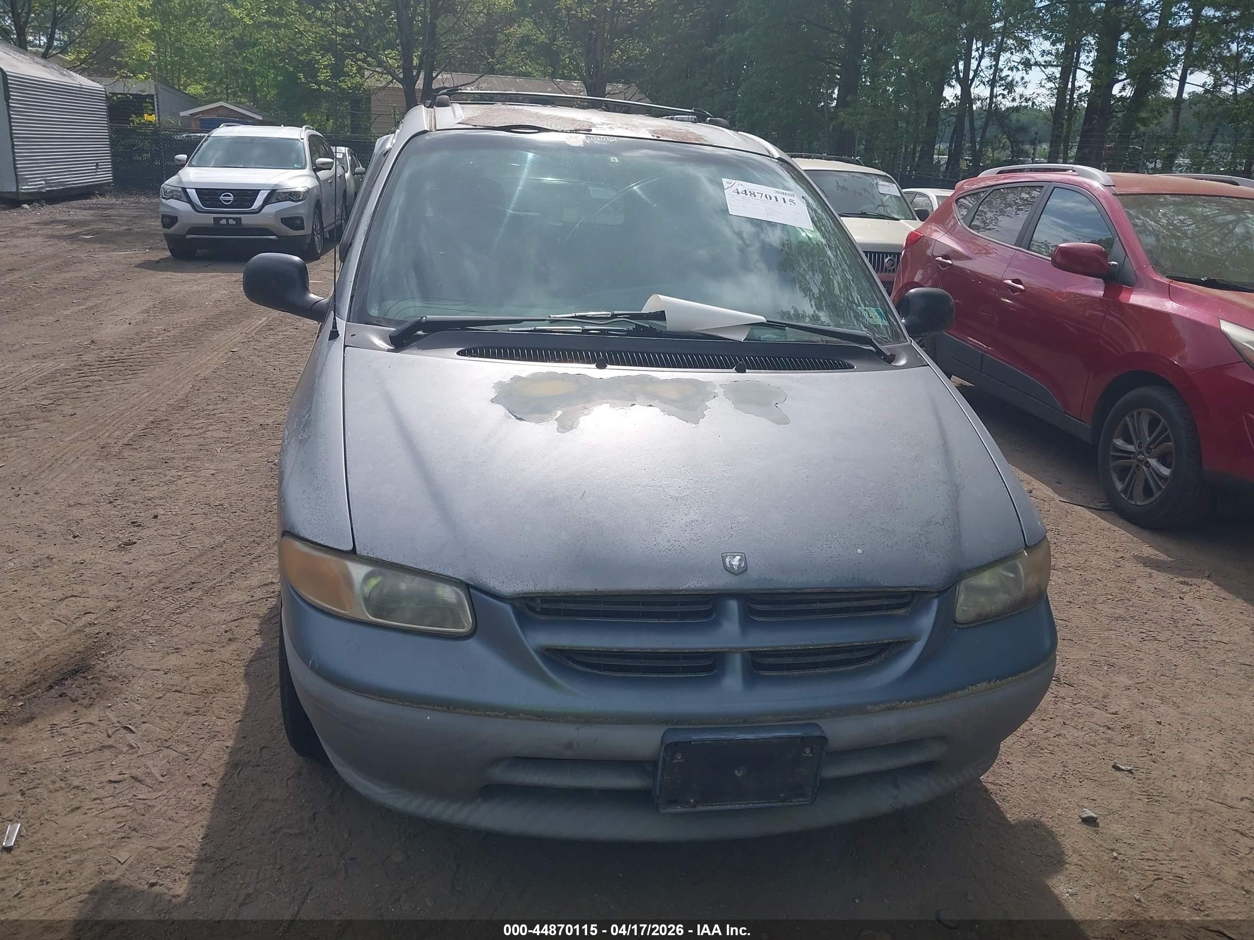 1996 Dodge Grand Caravan Se Gray vin: 2B4GP44R9TR826055