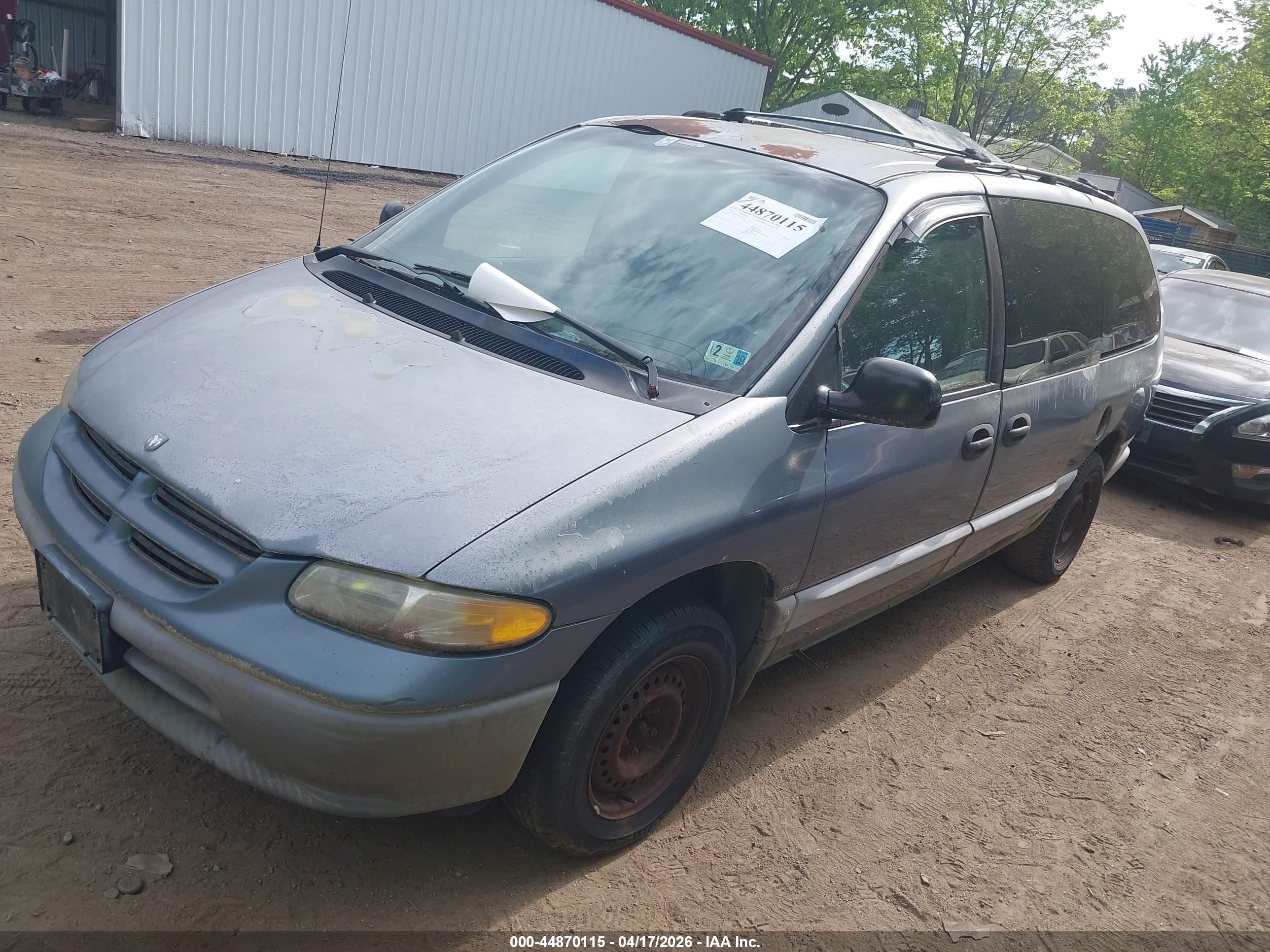 1996 Dodge Grand Caravan Se Gray vin: 2B4GP44R9TR826055