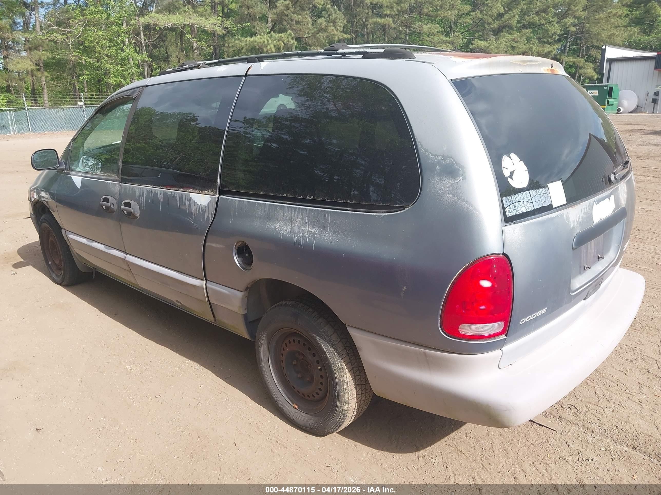 1996 Dodge Grand Caravan Se Gray vin: 2B4GP44R9TR826055