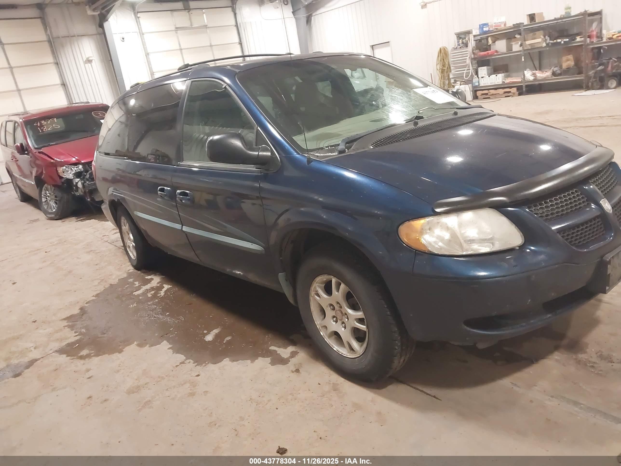 2002 Dodge Grand Caravan Sport Blue vin: 2B4GP44RX2R735309