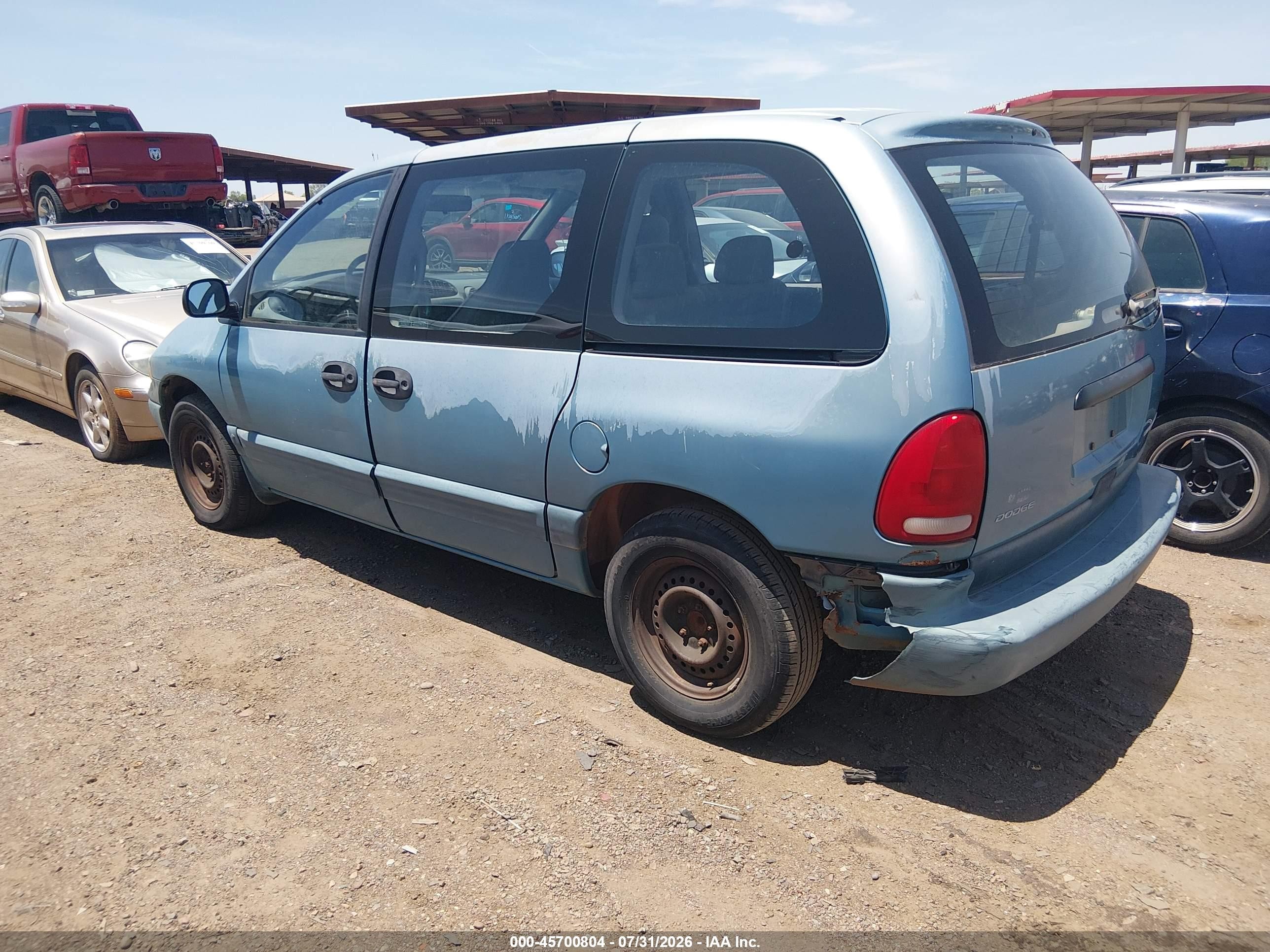 1998 Dodge Caravan Se Blue vin: 2B4GP4532WR702045