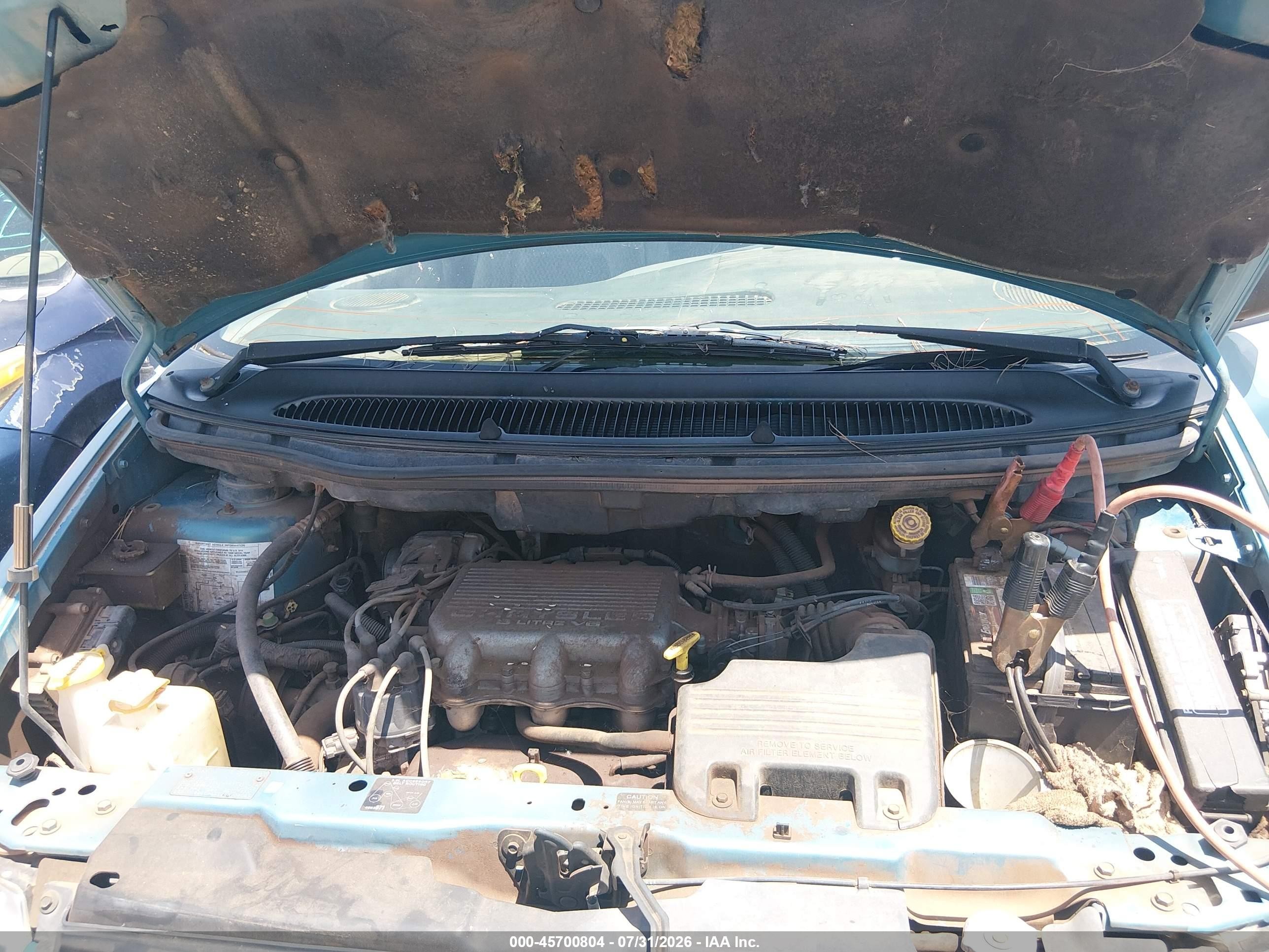 1998 Dodge Caravan Se Blue vin: 2B4GP4532WR702045