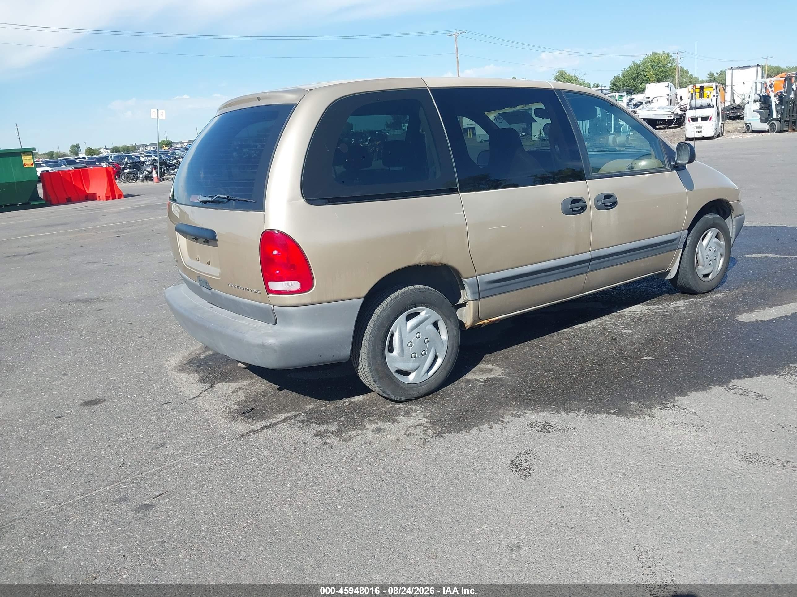 1998 Dodge Caravan Se Золотой vin: 2B4GP4535WR777340