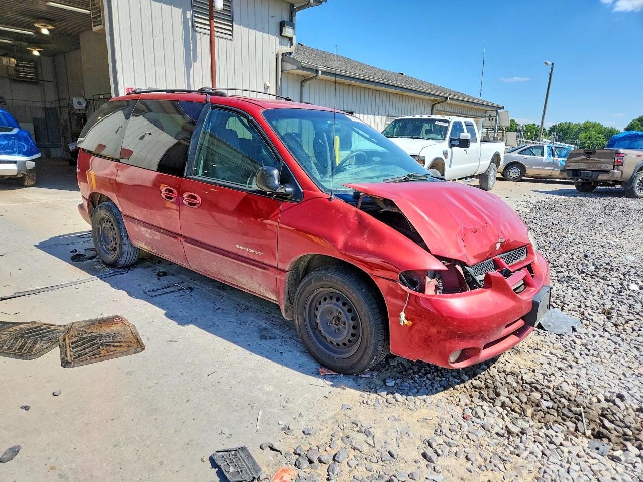 2000 Dodge Caravan Se Красный vin: 2B4GP45G7YR718876