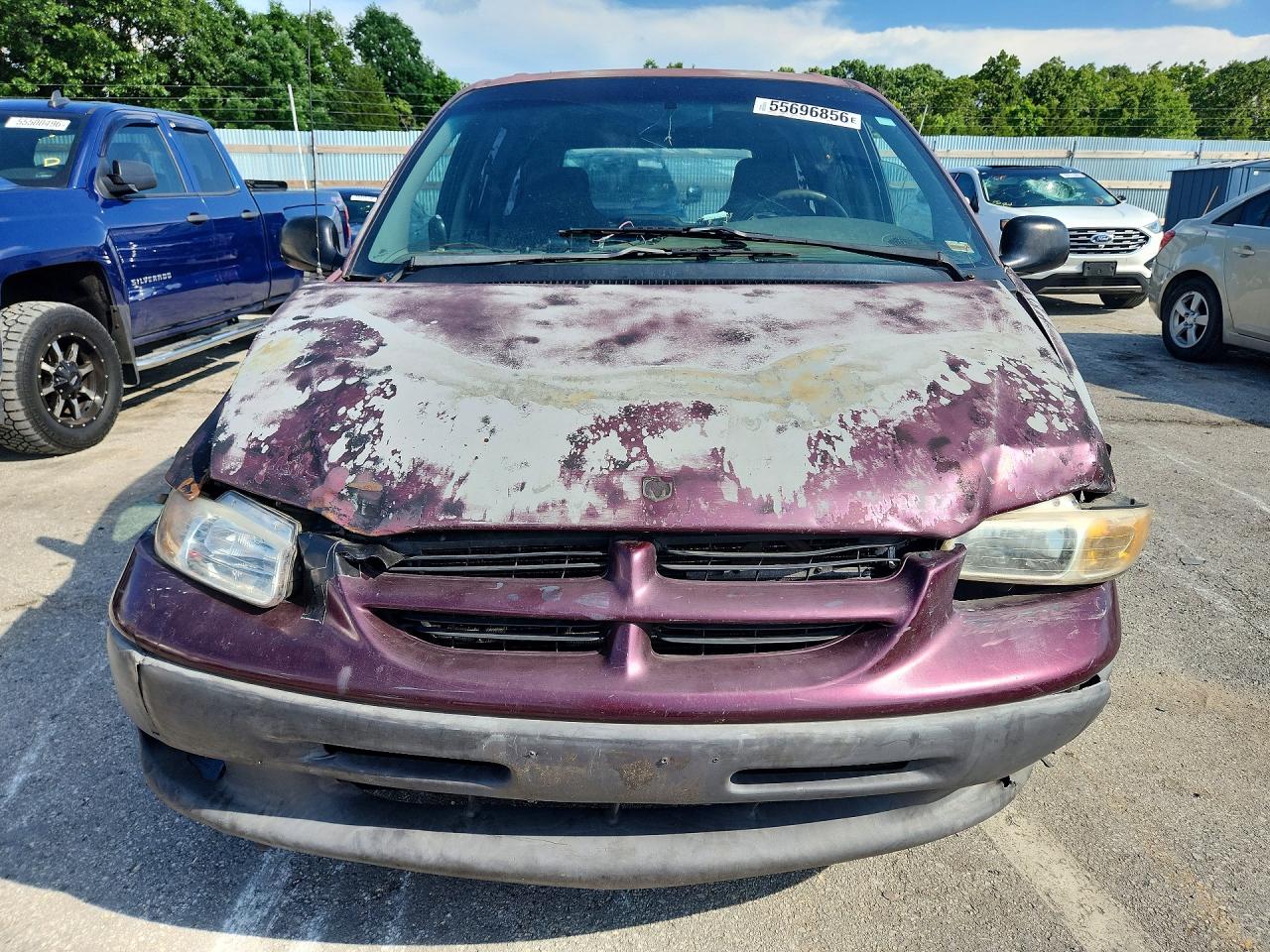 1999 Dodge Caravan Se/sport Purple vin: 2B4GP45R7XR444787