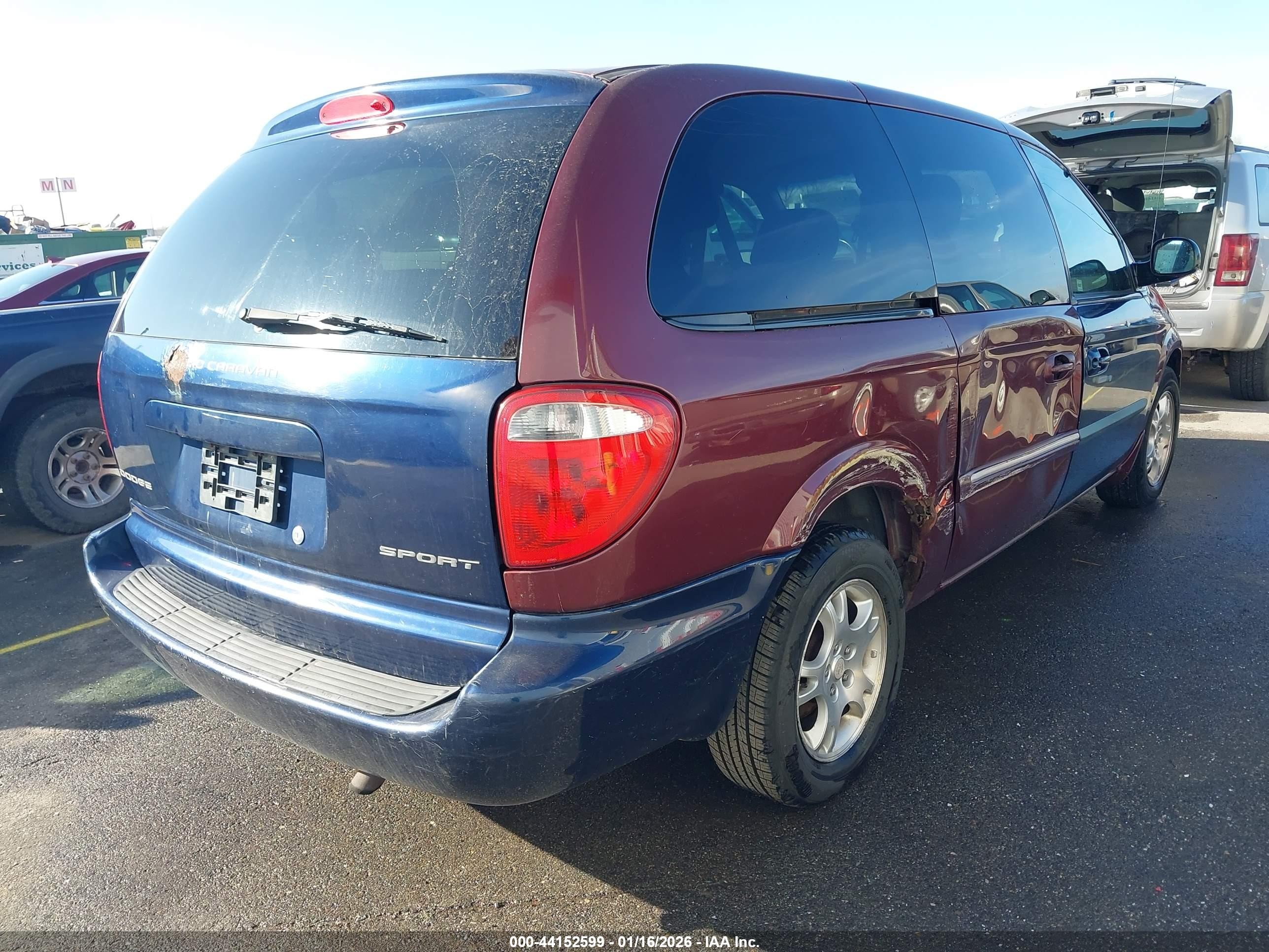 2002 Dodge Grand Caravan Es Maroon vin: 2B4GP54L52R760605