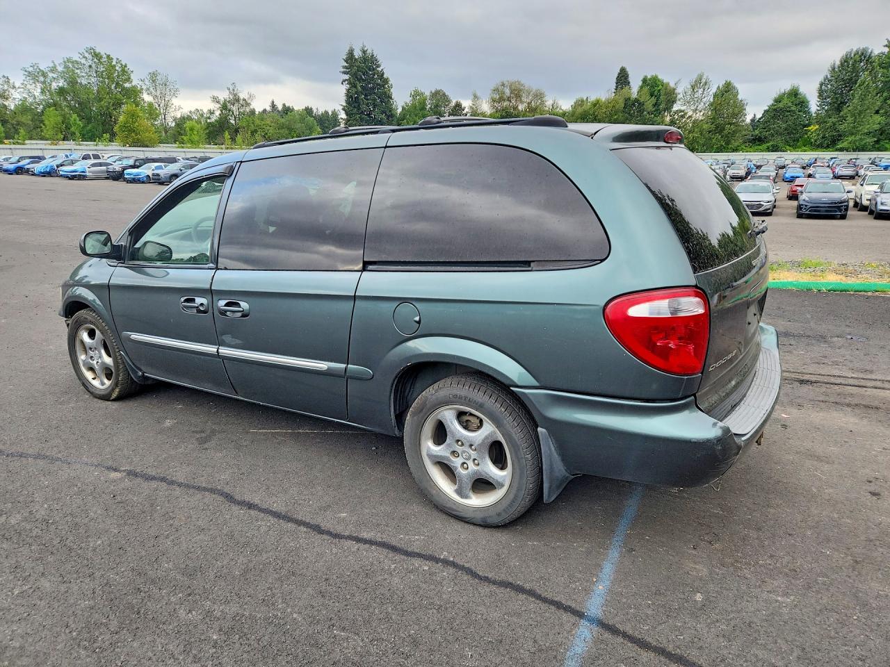 2002 Dodge Grand Caravan Es Gray vin: 2B4GP54L72R795355
