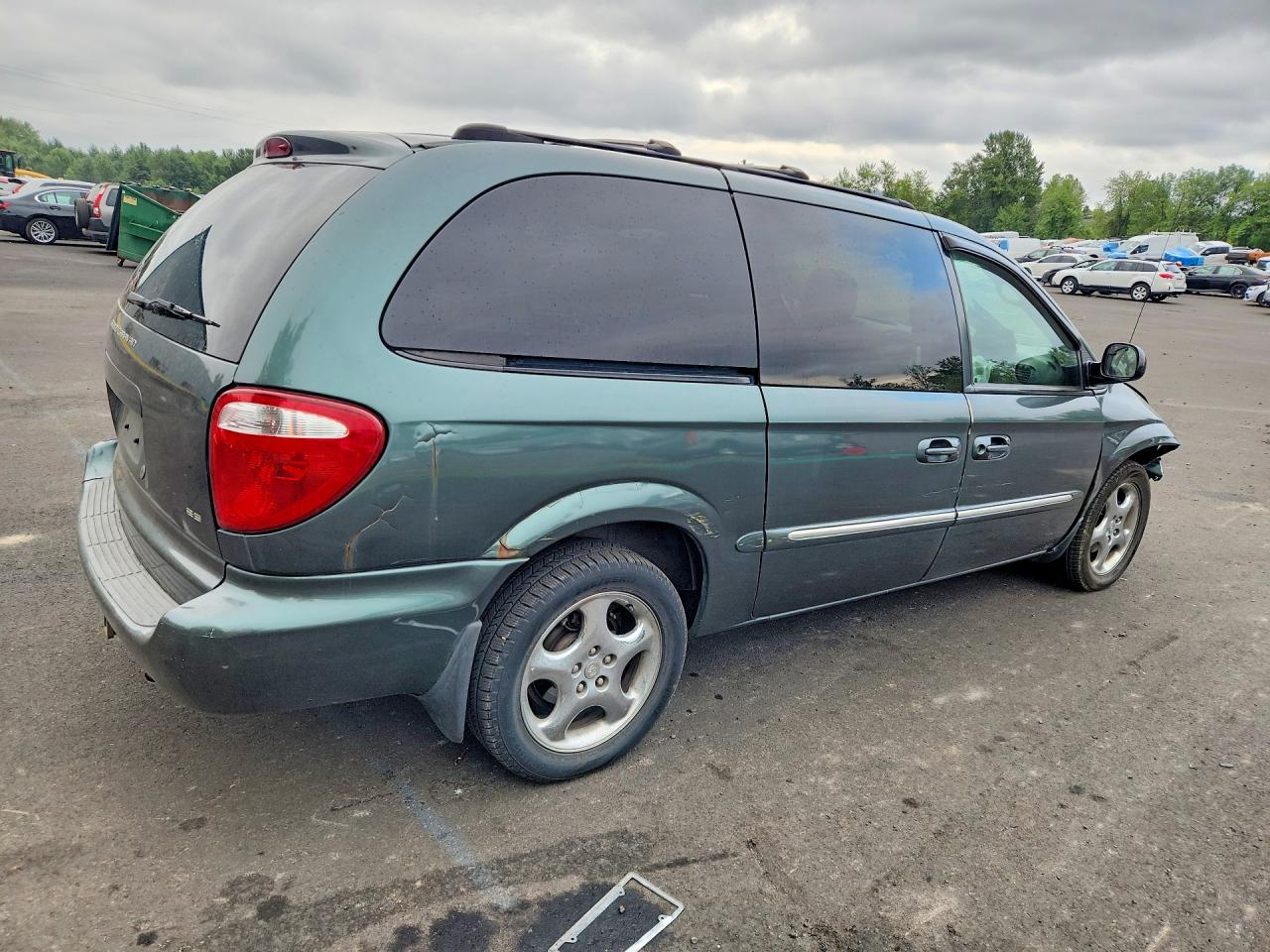 2002 Dodge Grand Caravan Es Gray vin: 2B4GP54L72R795355