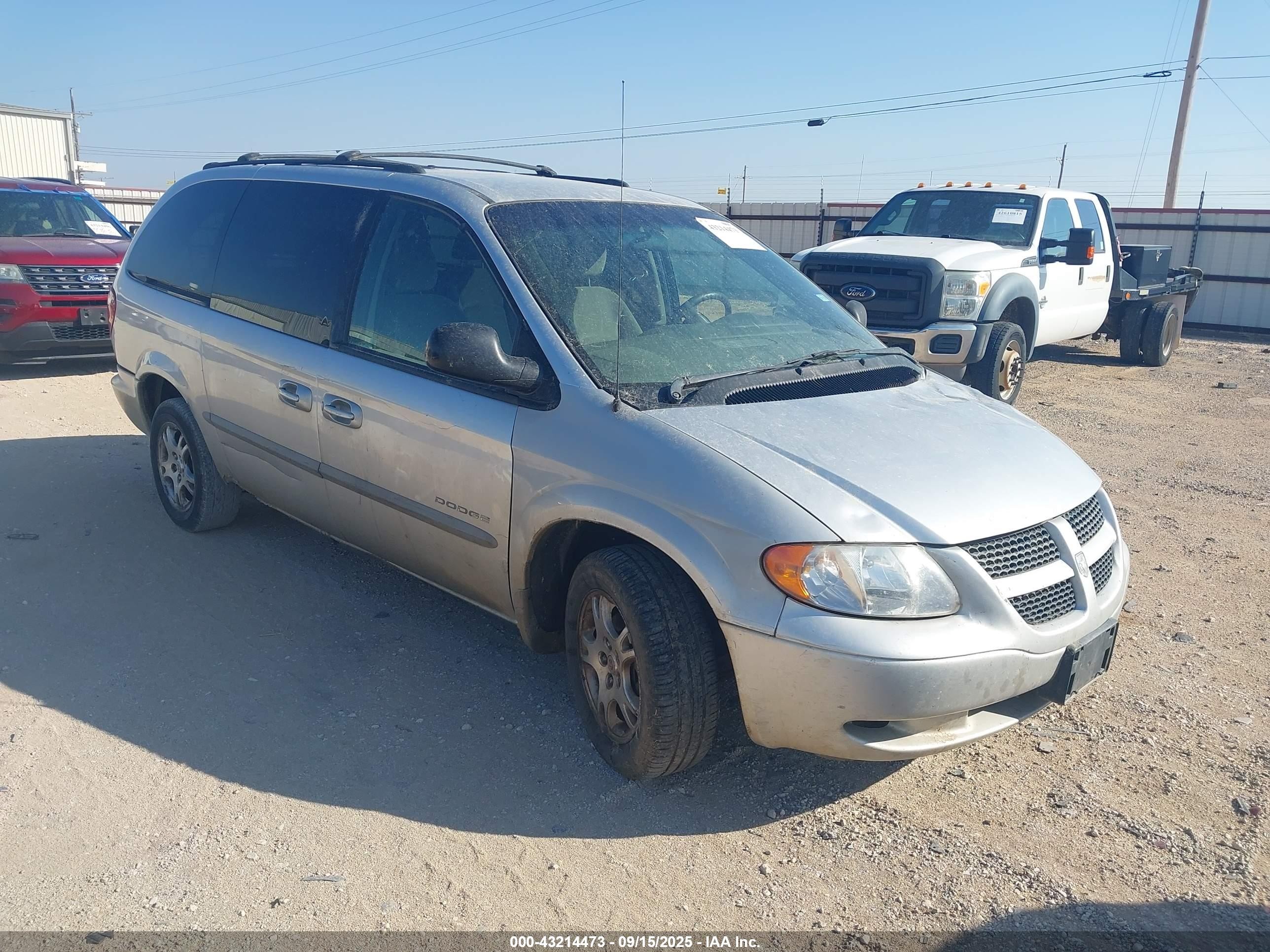 2001 Dodge Grand Caravan Ex Silver vin: 2B4GP74L91R293053