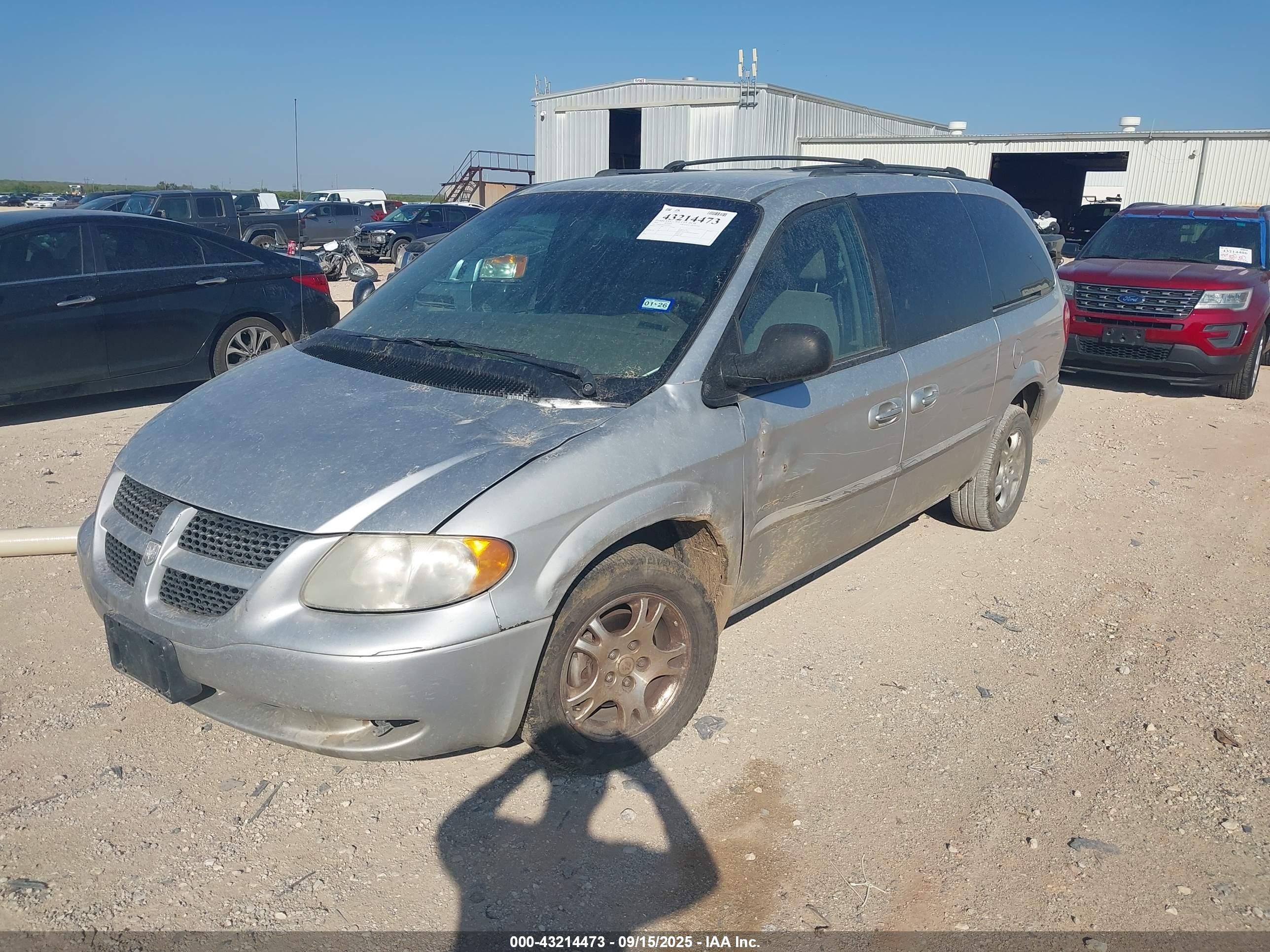 2001 Dodge Grand Caravan Ex Silver vin: 2B4GP74L91R293053