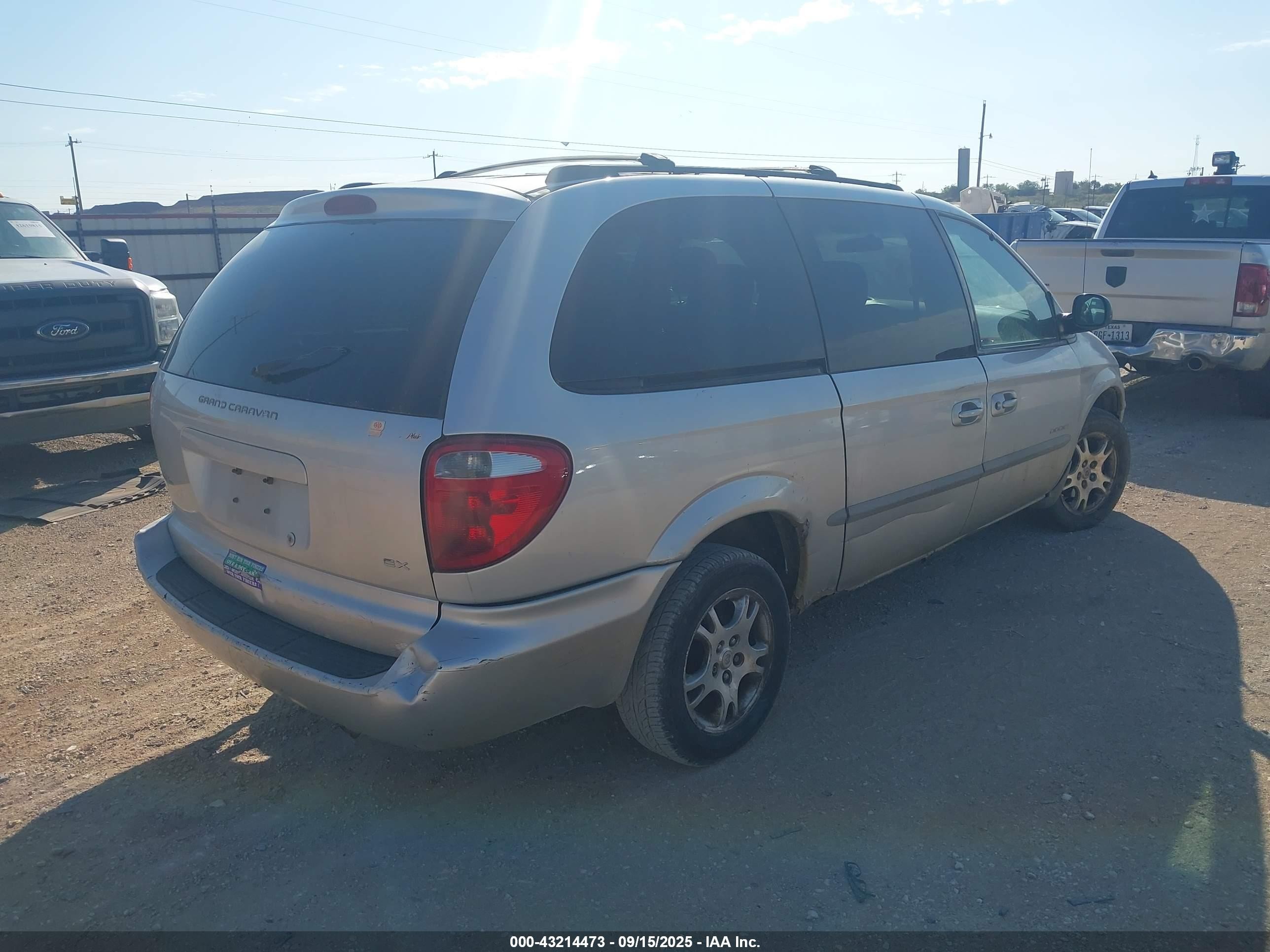 2001 Dodge Grand Caravan Ex Silver vin: 2B4GP74L91R293053