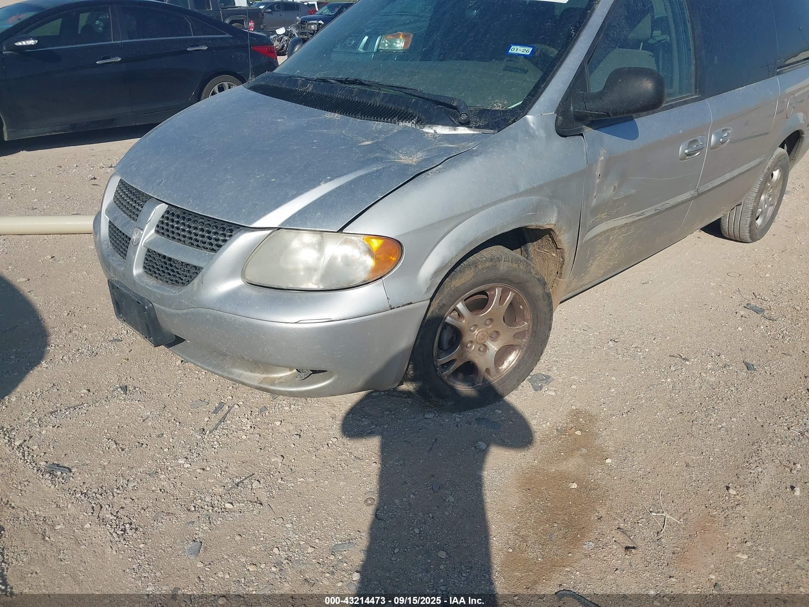 2001 Dodge Grand Caravan Ex Silver vin: 2B4GP74L91R293053