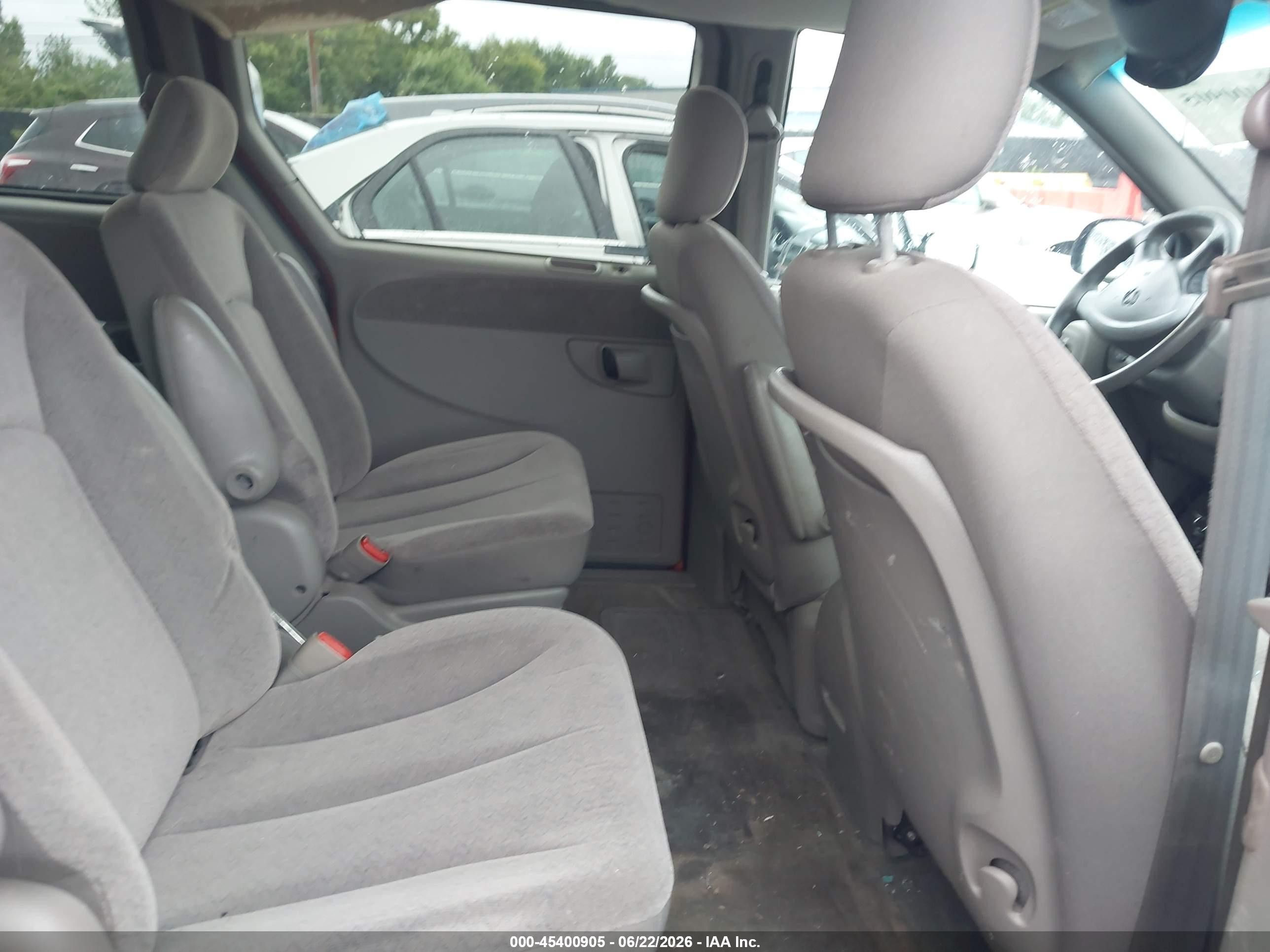 2001 Dodge Grand Caravan Ex Red vin: 2B4GP74L91R348357