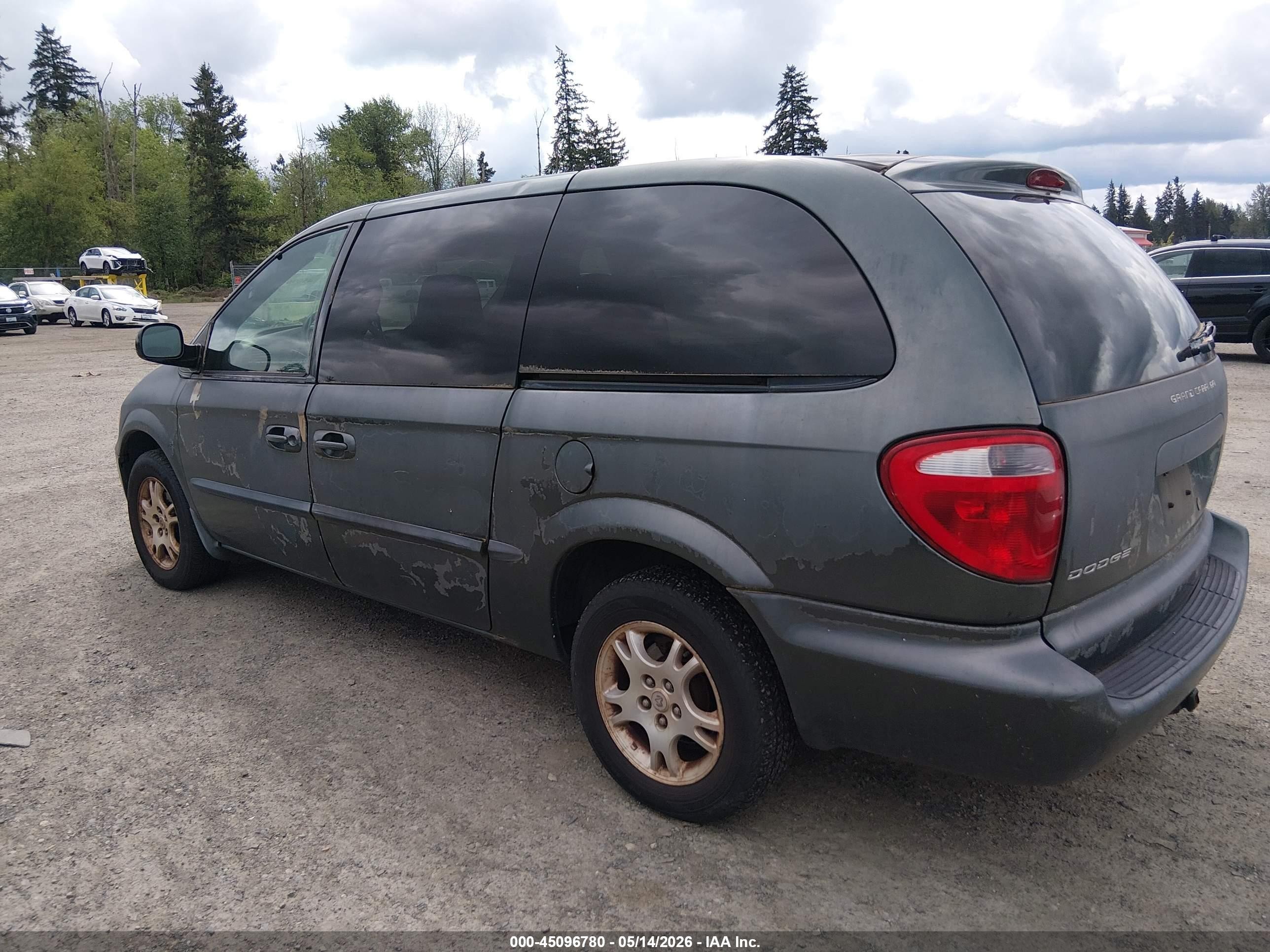 2002 Dodge Grand Caravan Sport Gray vin: 2B4GT44L92R702227