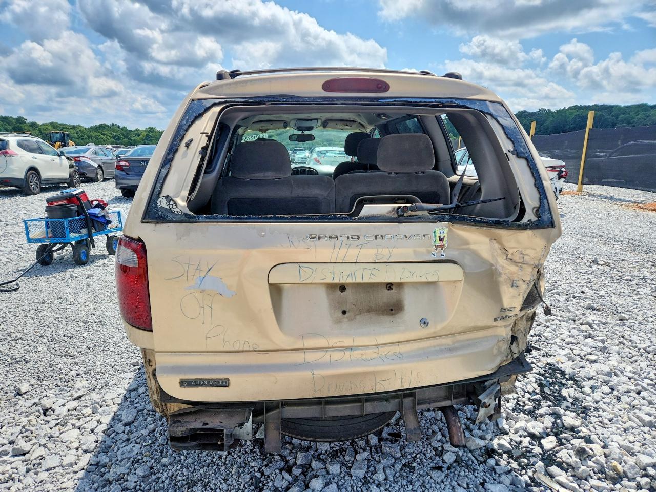 2001 Dodge Grand Caravan Es Beige vin: 2B4GT54L01R322150