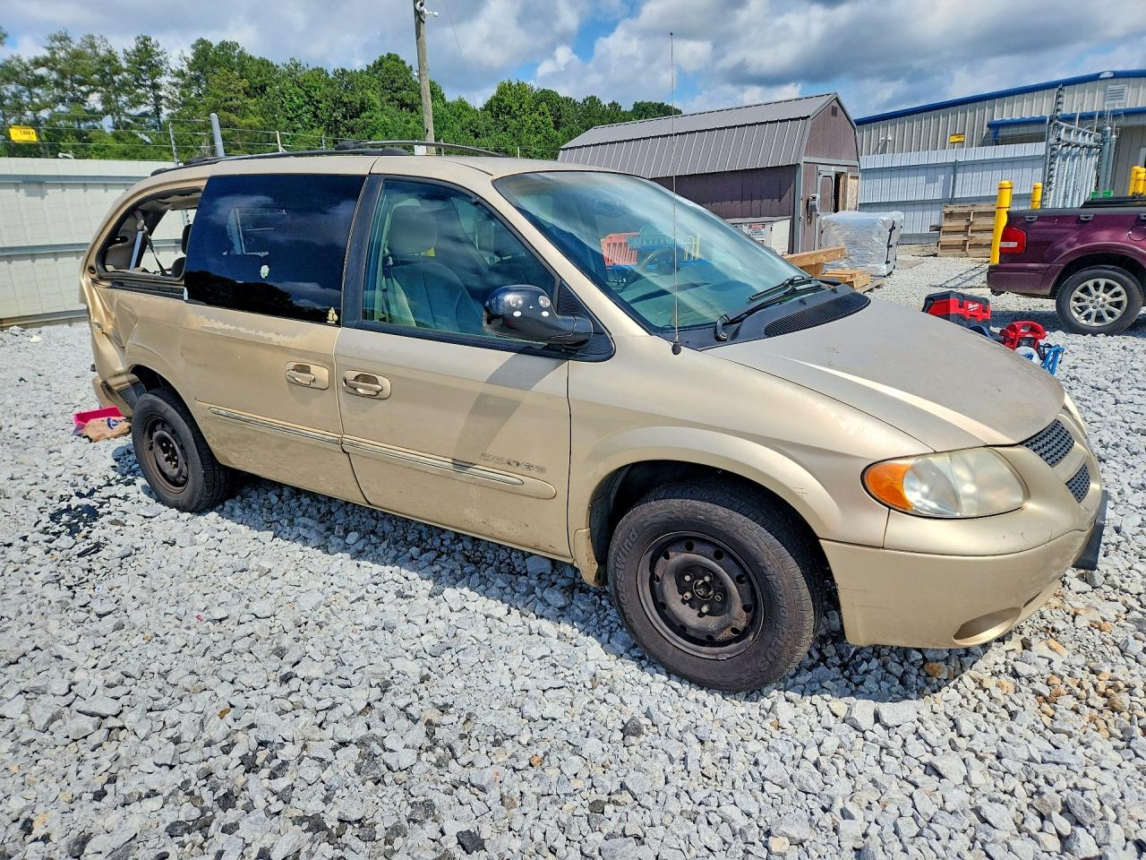 2001 Dodge Grand Caravan Es Beige vin: 2B4GT54L01R322150