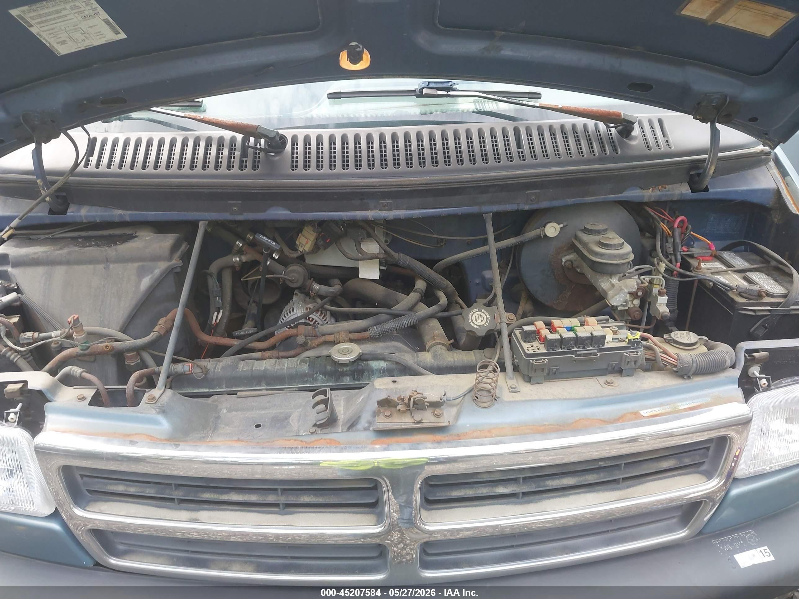 1996 Dodge Ram Wagon B2500 Blue vin: 2B4HB25Y0TK124714