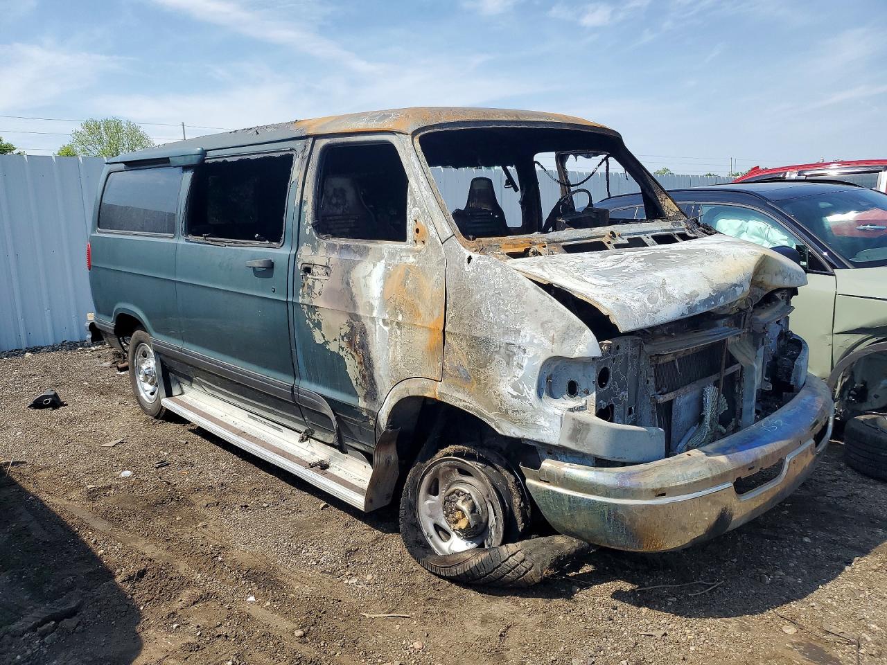 1999 Dodge Ram Wagon B2500 Green vin: 2B4JB25Y4XK572154