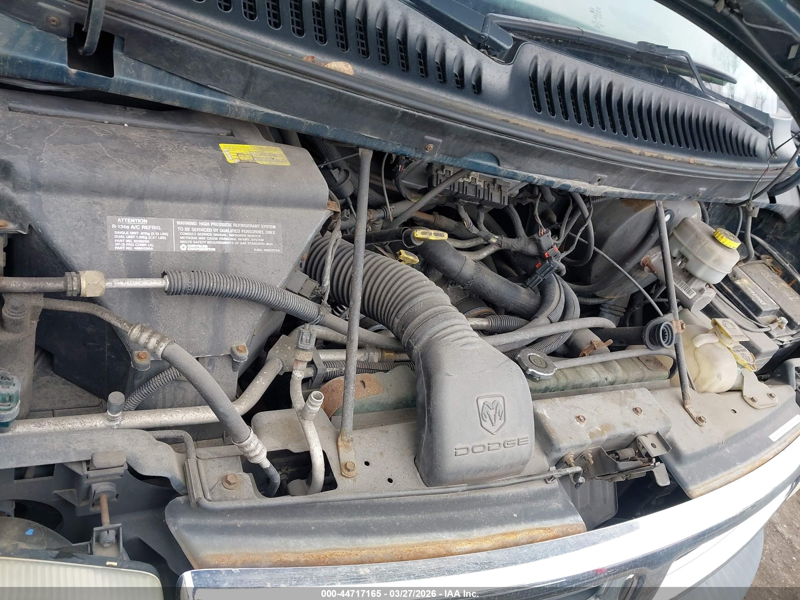 2001 Dodge Ram Wagon 3500   Blue vin: 2B5WB35Y81K551564