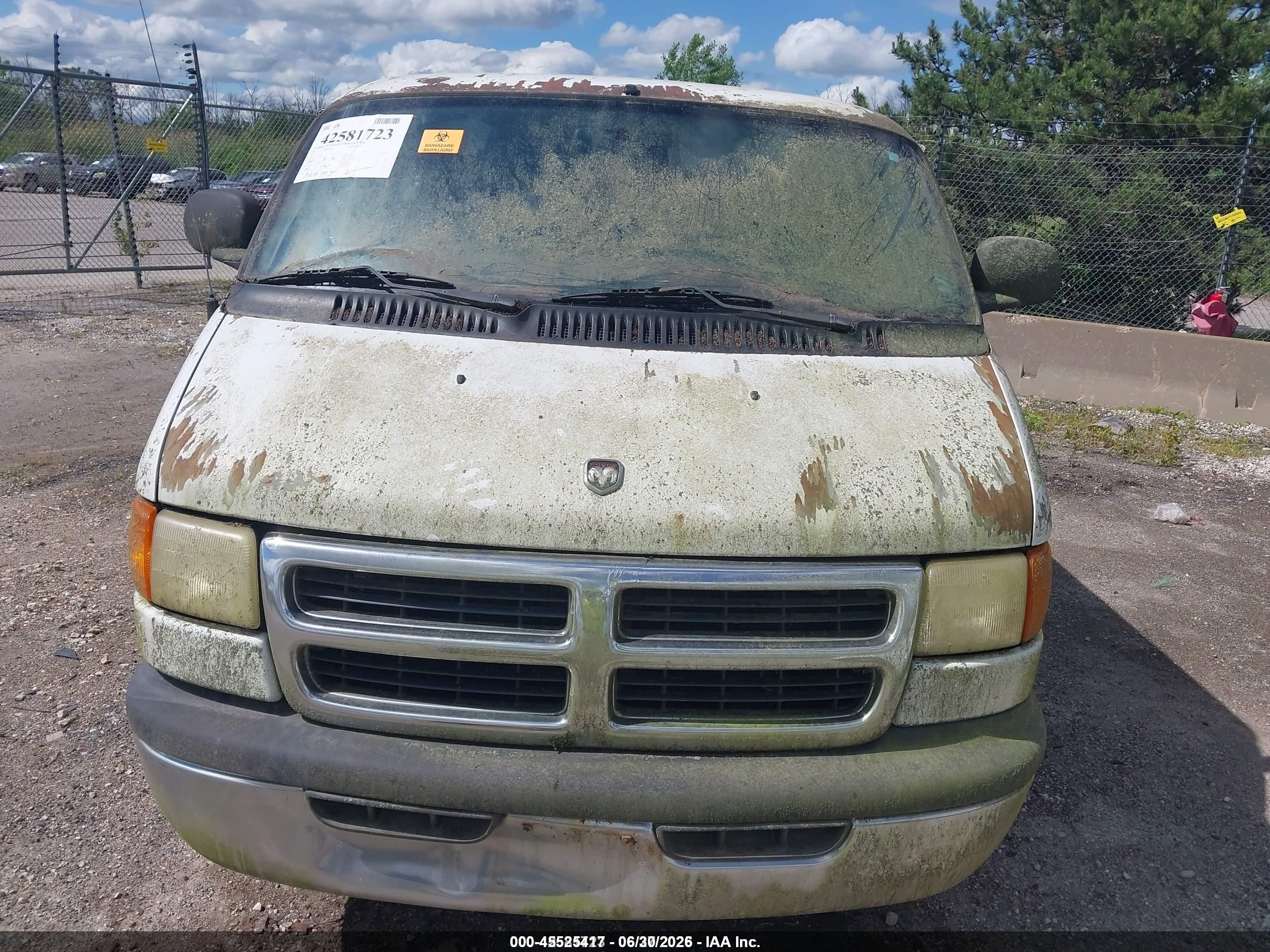 2001 Dodge Ram Wagon 3500   Белый vin: 2B5WB35Z91K554613