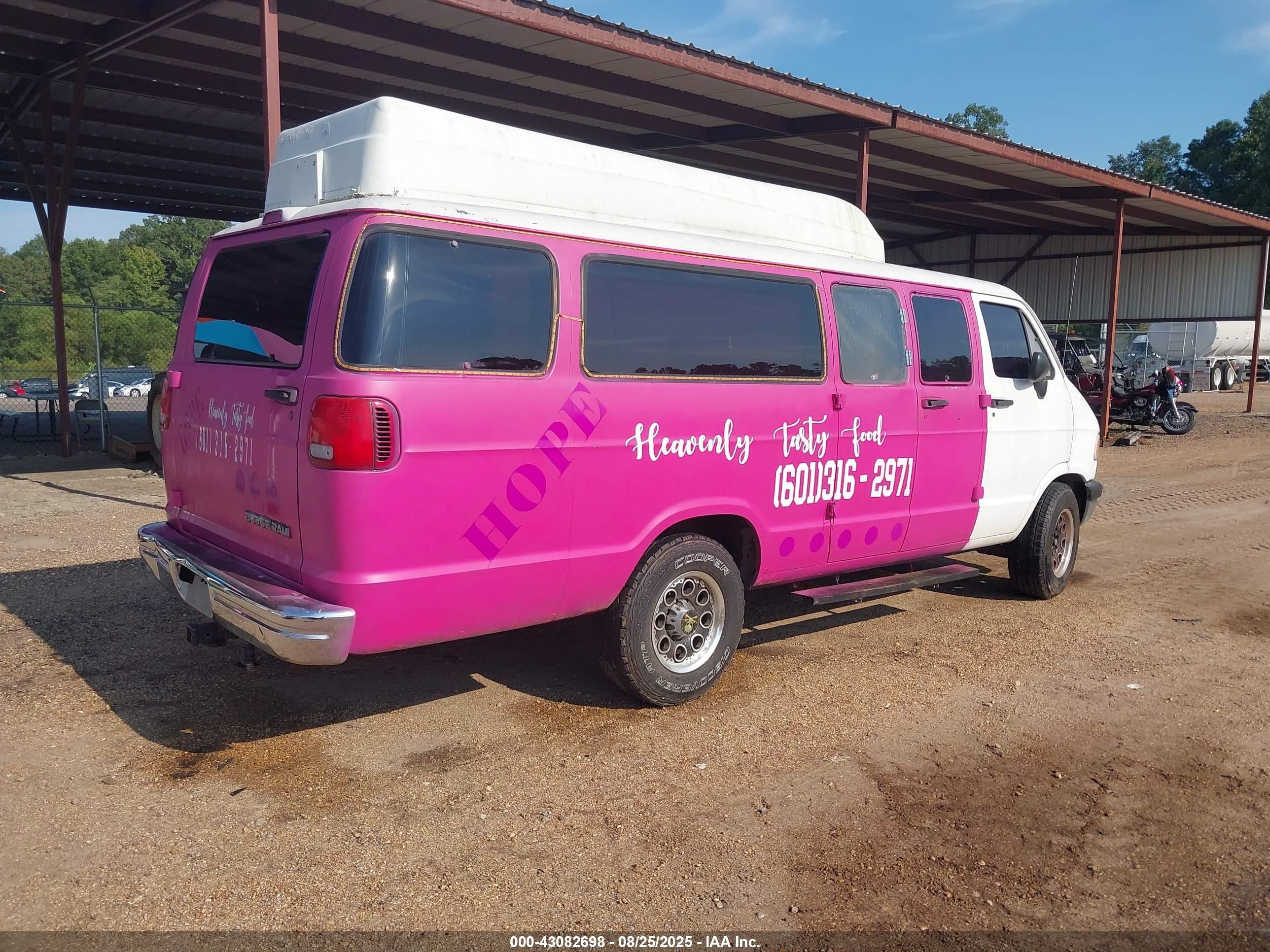 1994 Dodge Ram Wagon B350 Pink vin: 2B5WB35ZXRK173557