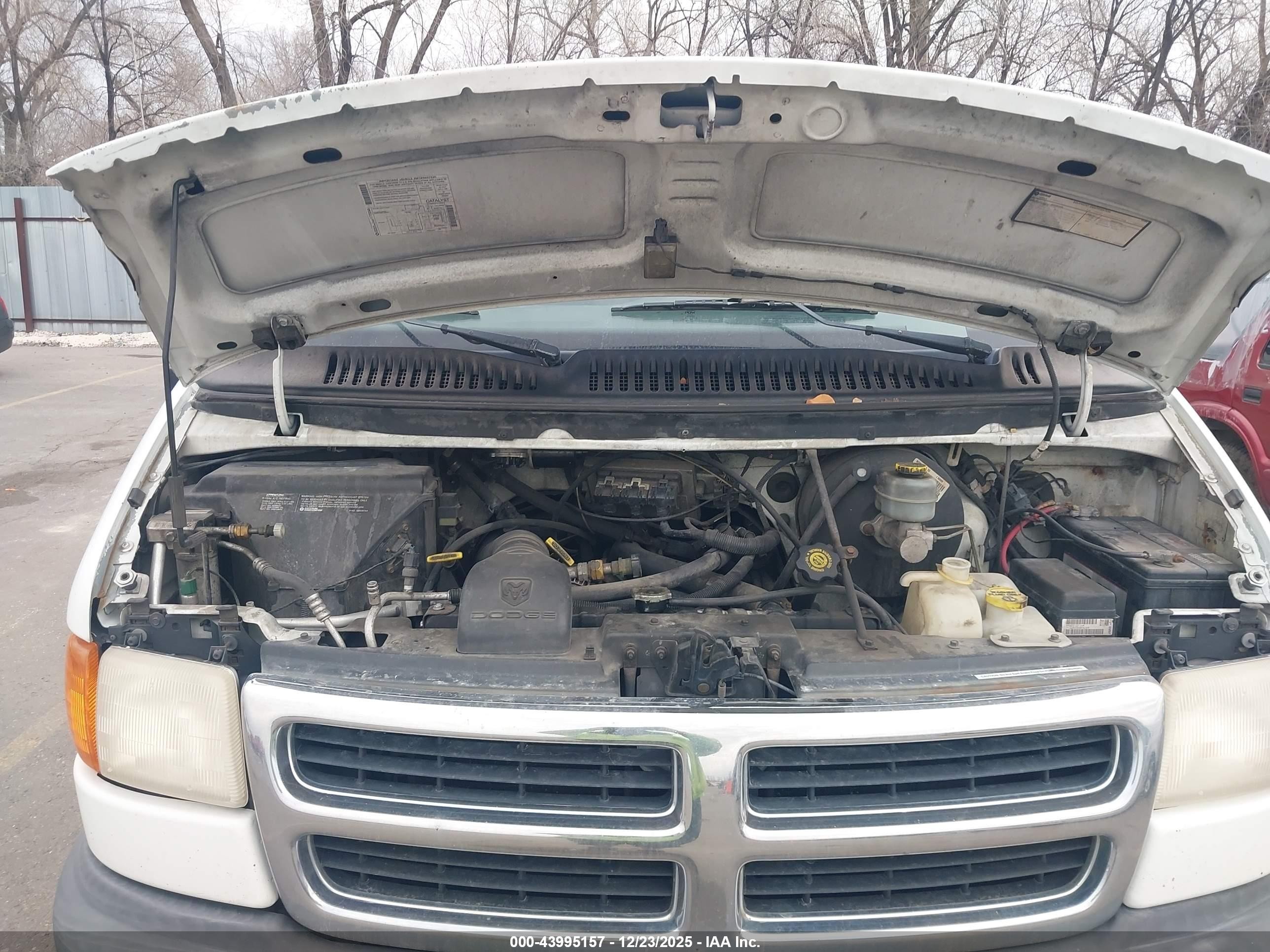 1999 Dodge Ram Van 1500 Commercial/conversion White vin: 2B6HB11X7XK505464