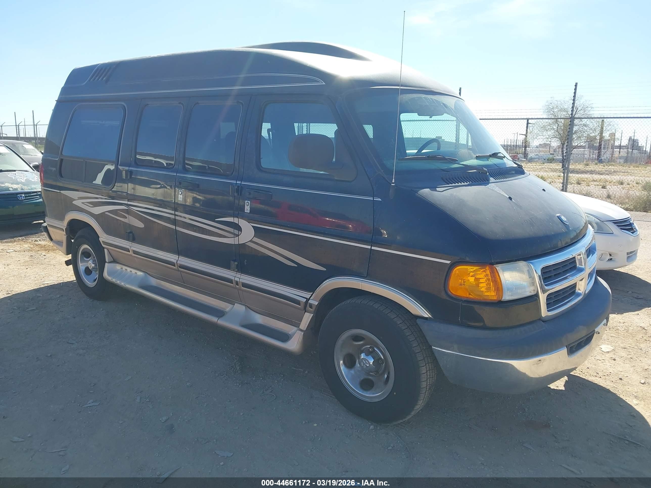 2001 Dodge Ram Van 1500 Conversion Black vin: 2B6HB11Y11K529582