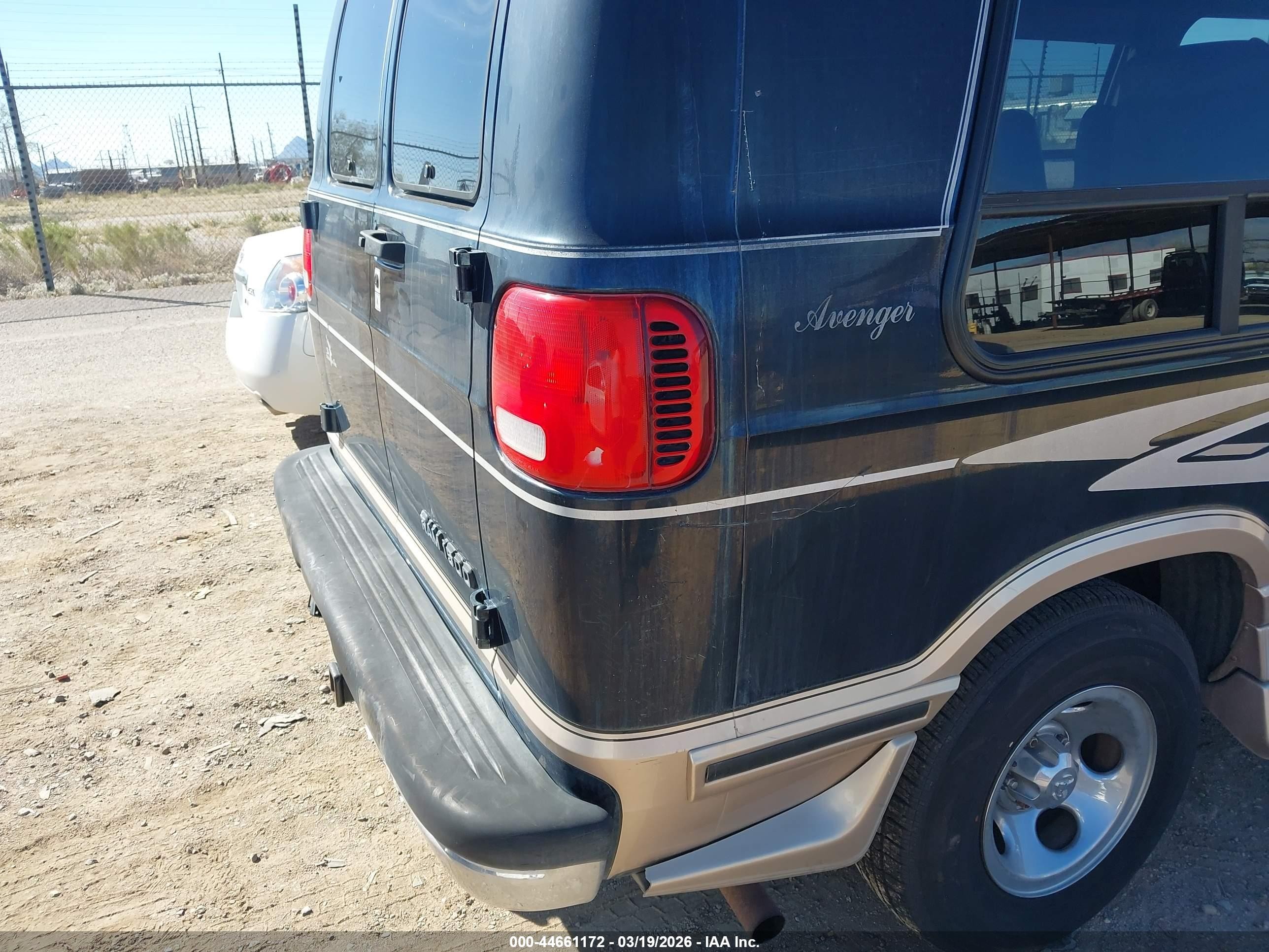 2001 Dodge Ram Van 1500 Conversion Black vin: 2B6HB11Y11K529582