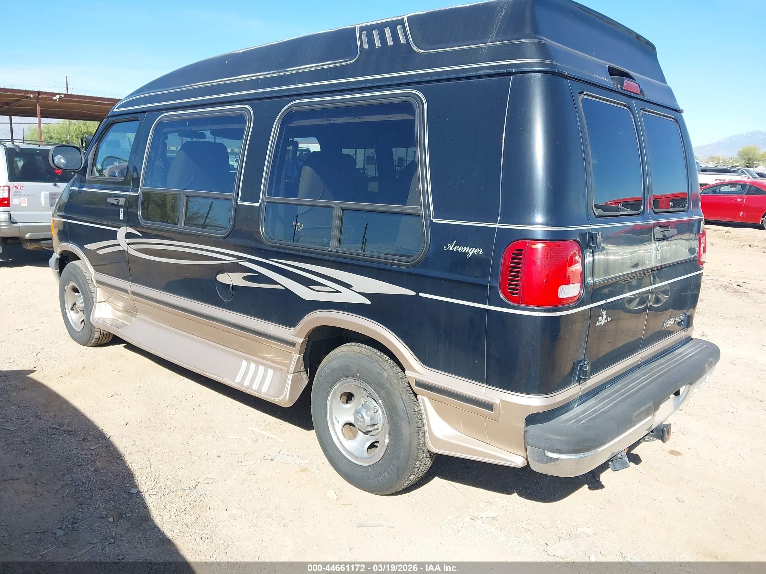 2001 Dodge Ram Van 1500 Conversion Black vin: 2B6HB11Y11K529582