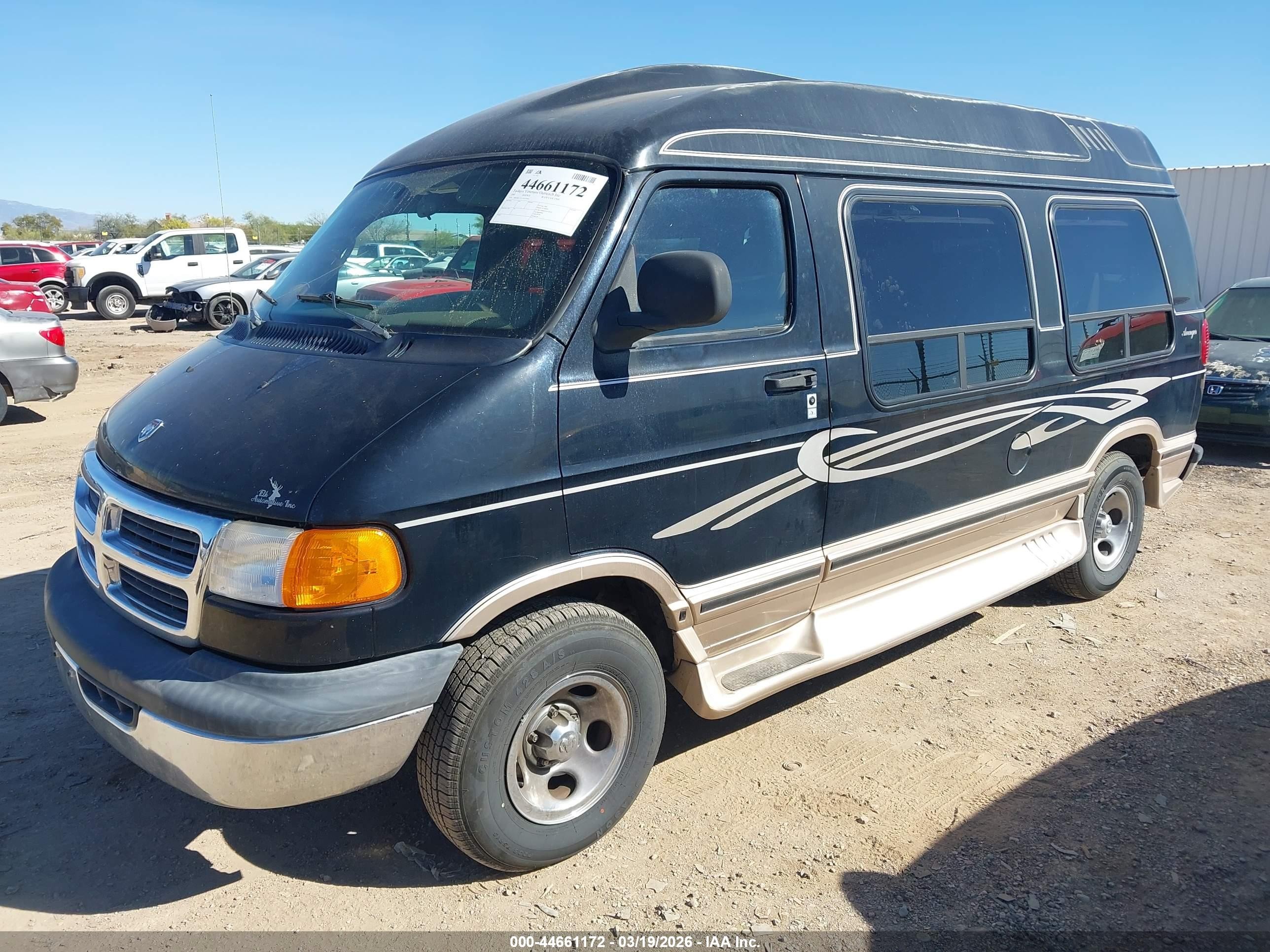 2001 Dodge Ram Van 1500 Conversion Black vin: 2B6HB11Y11K529582