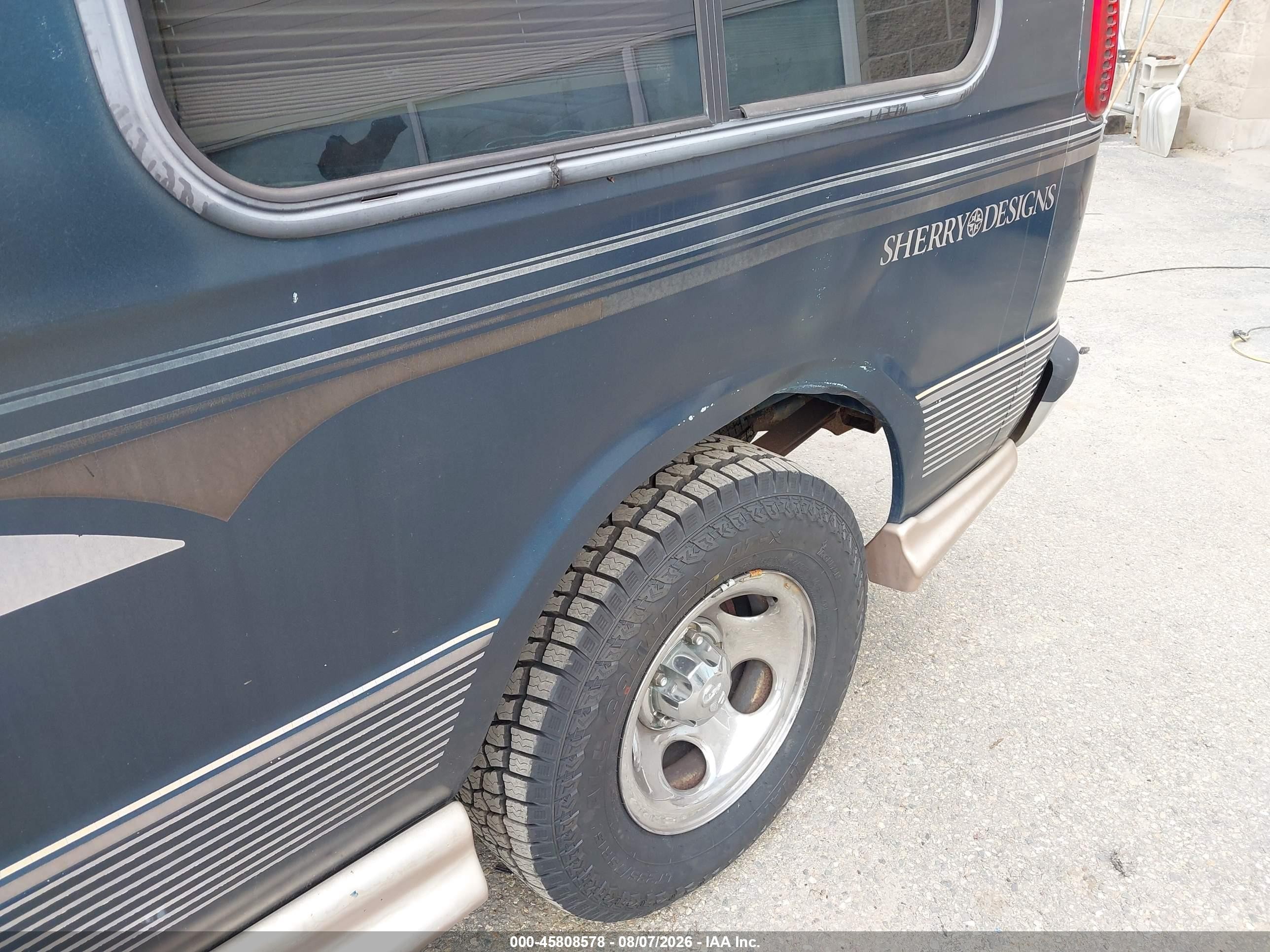 1999 Dodge Ram Van 1500 Commercial/conversion Blue vin: 2B6HB11Y1XK566916