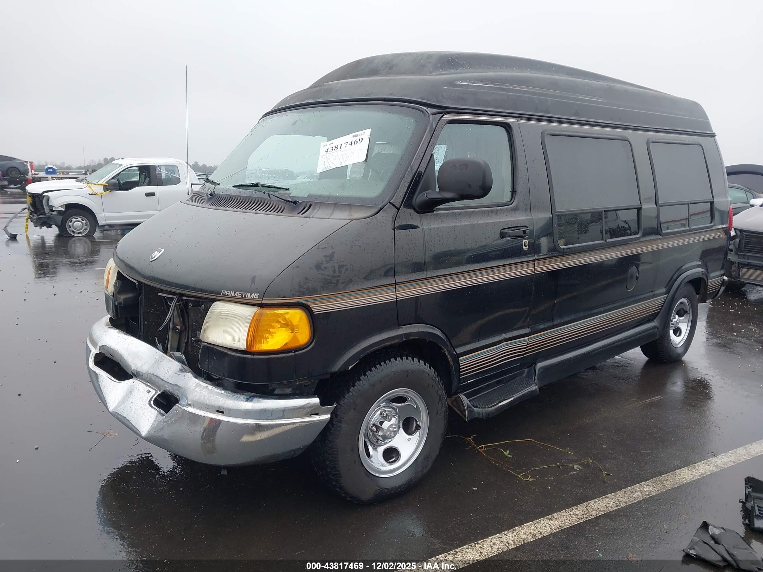 1999 Dodge Ram Van 1500 Commercial/conversion Черный vin: 2B6HB11Y2XK575169