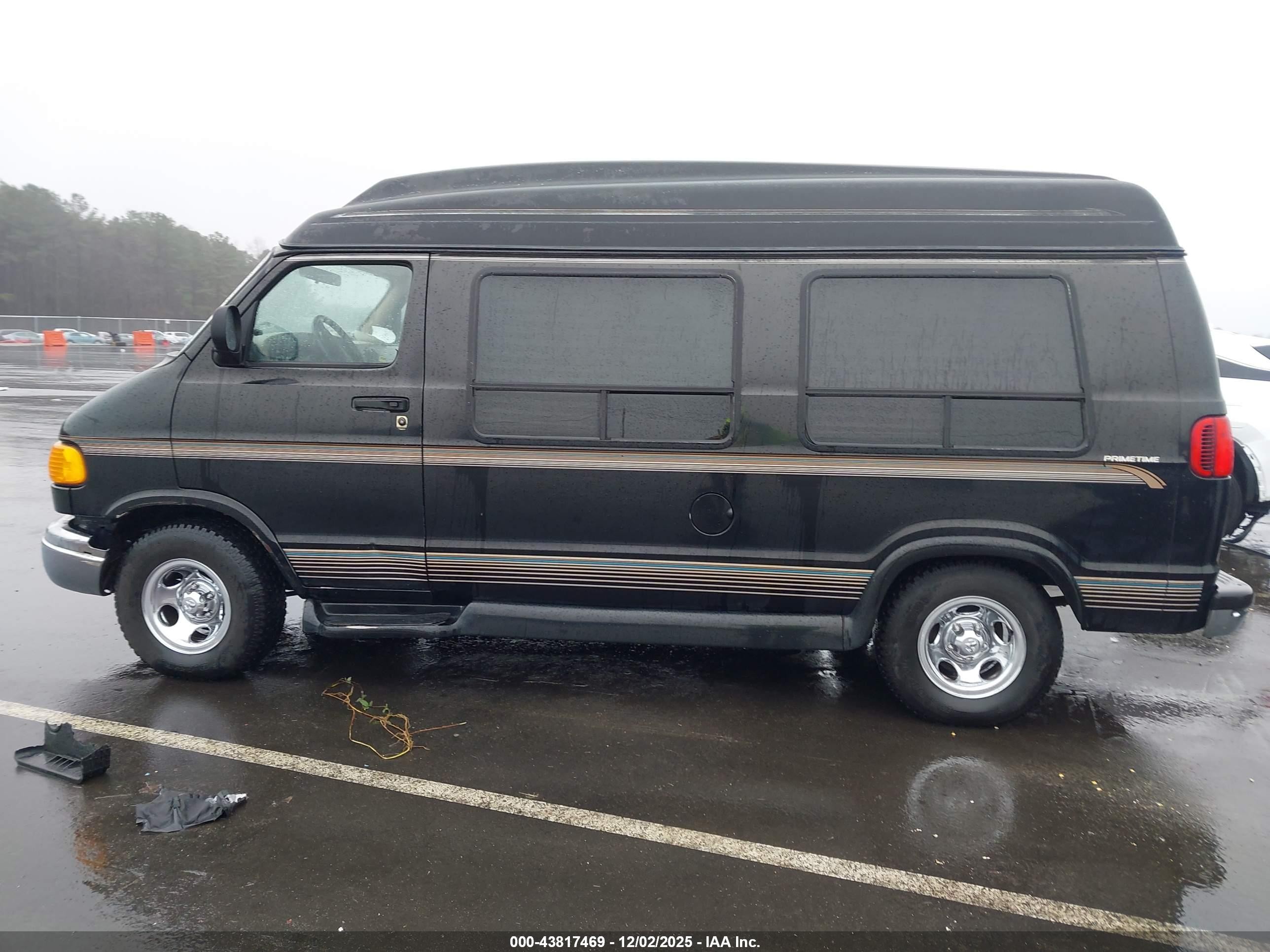 1999 Dodge Ram Van 1500 Commercial/conversion Черный vin: 2B6HB11Y2XK575169