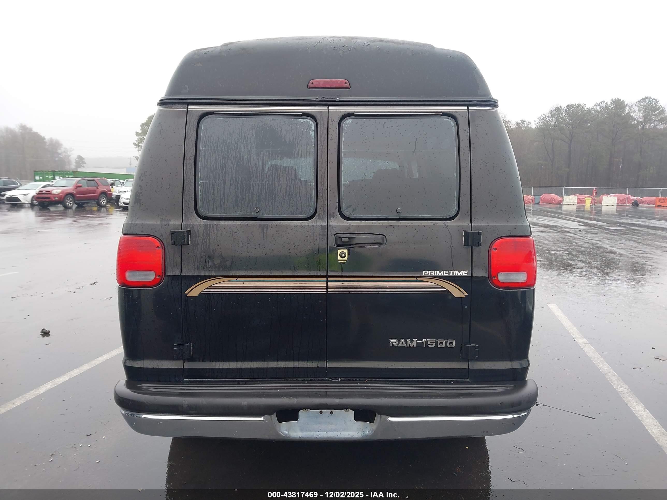 1999 Dodge Ram Van 1500 Commercial/conversion Черный vin: 2B6HB11Y2XK575169