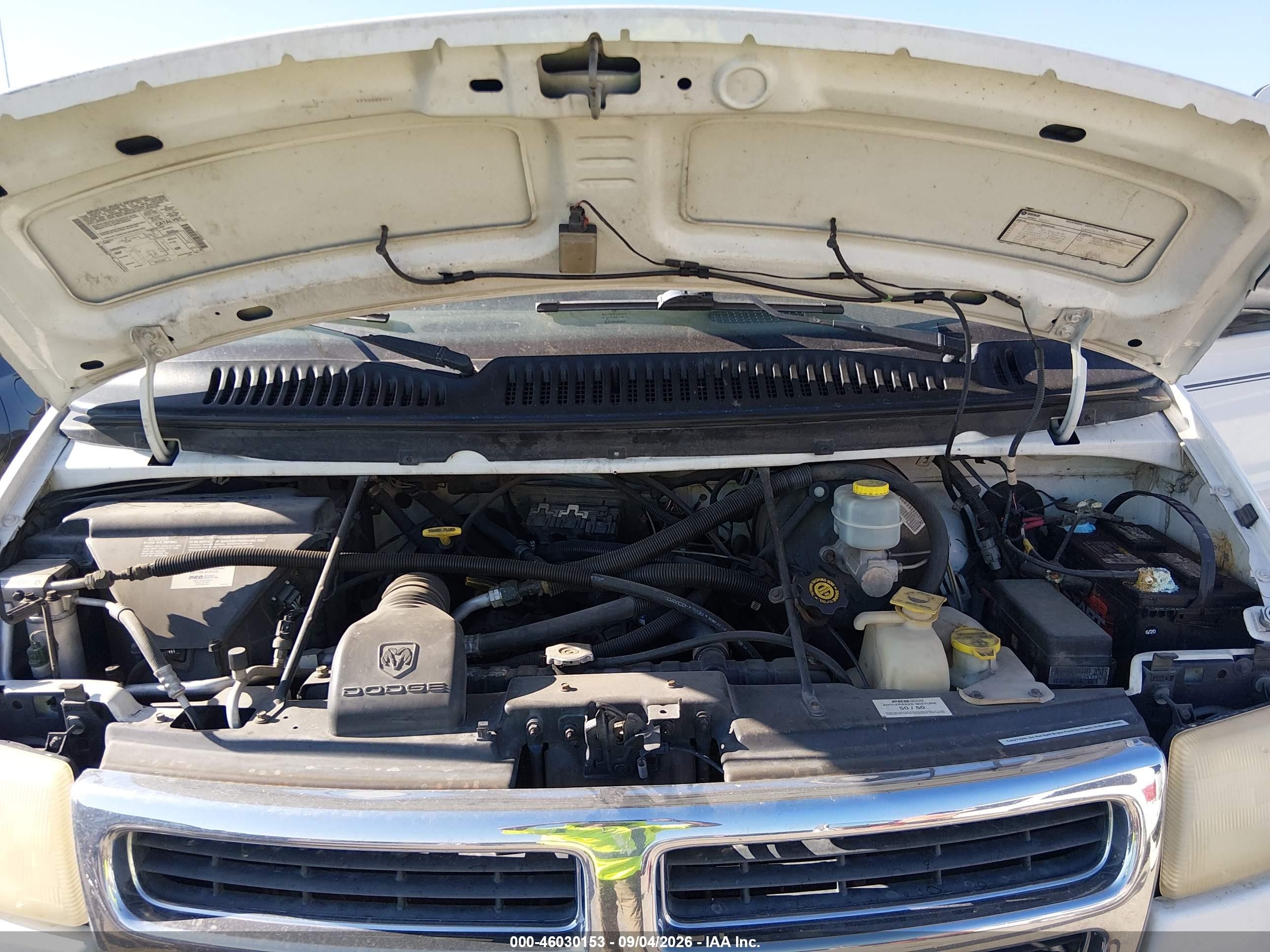 2001 Dodge Ram Van 1500 Conversion Белый vin: 2B6HB11Y31K532435