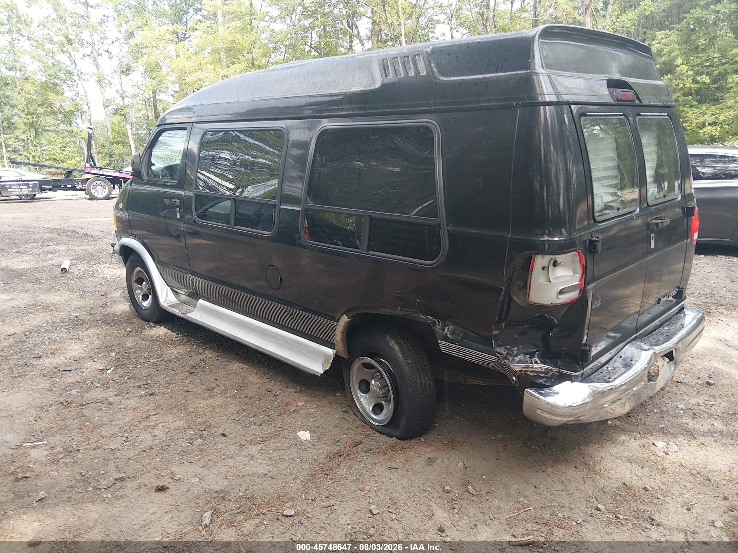 1999 Dodge Ram Van 1500 Commercial/conversion Black vin: 2B6HB11Y3XK581126