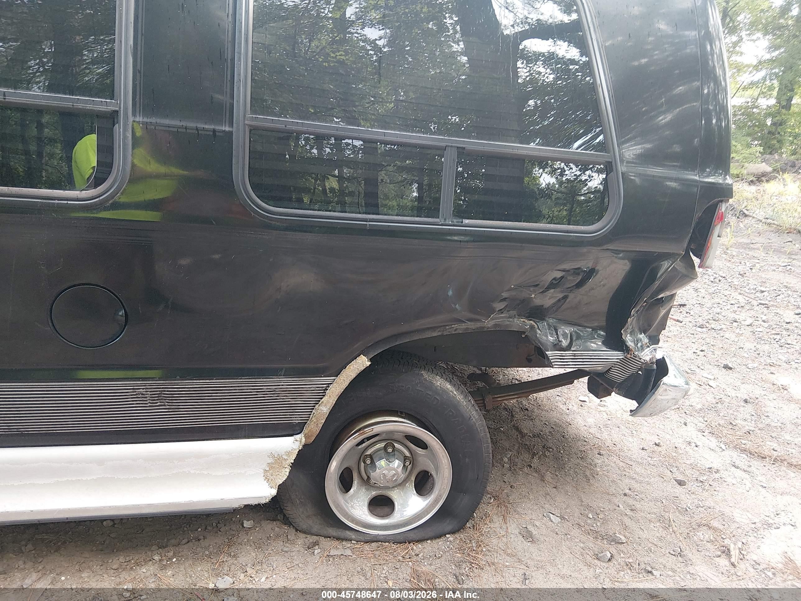 1999 Dodge Ram Van 1500 Commercial/conversion Black vin: 2B6HB11Y3XK581126