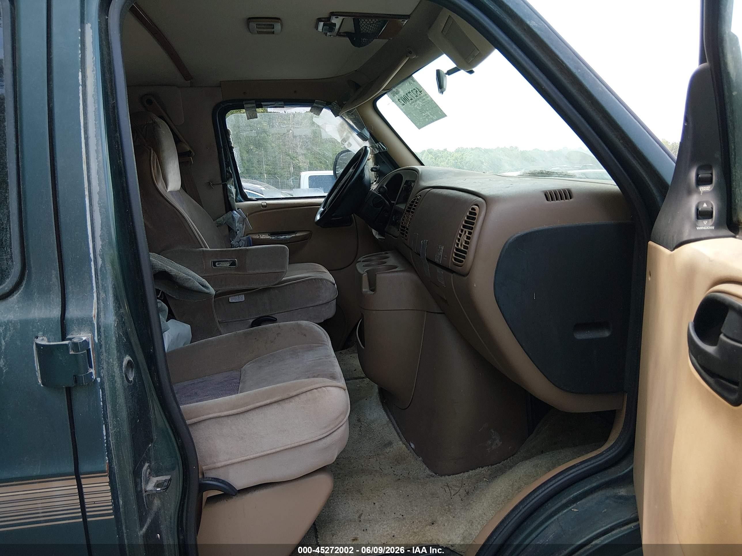 1999 Dodge Ram Van 1500 Commercial/conversion Green vin: 2B6HB11Y4XK582494