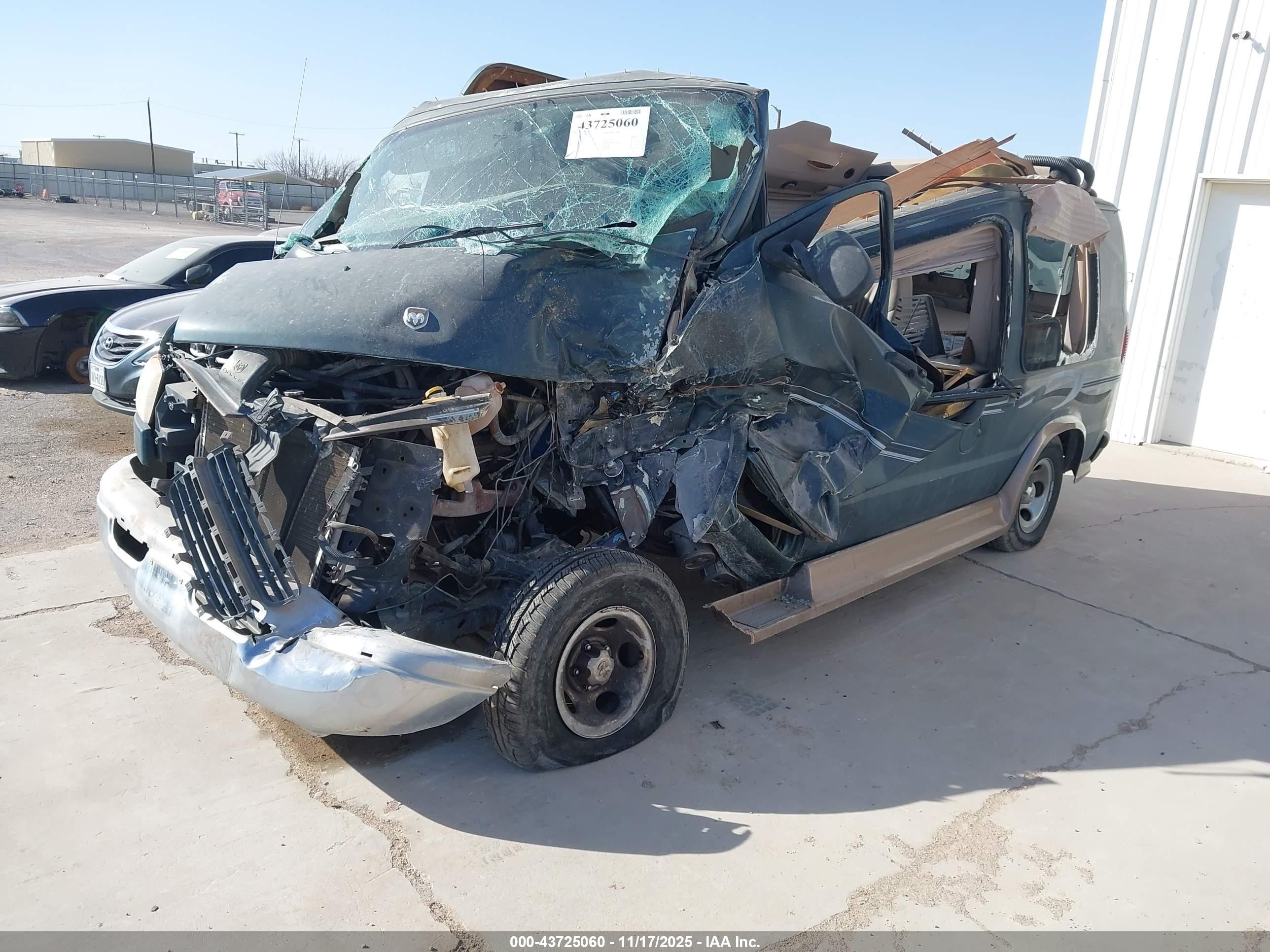 2002 Dodge Ram Van 1500 Conversion Green vin: 2B6HB11Y62K145007