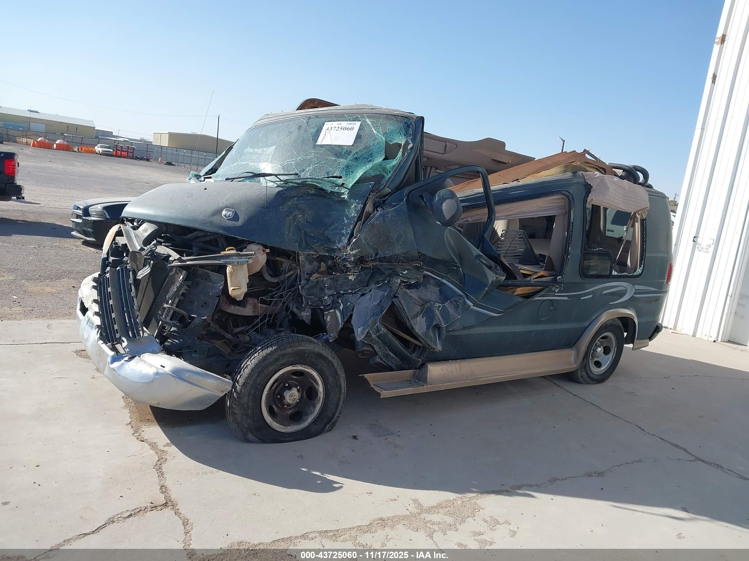 2002 Dodge Ram Van 1500 Conversion Green vin: 2B6HB11Y62K145007