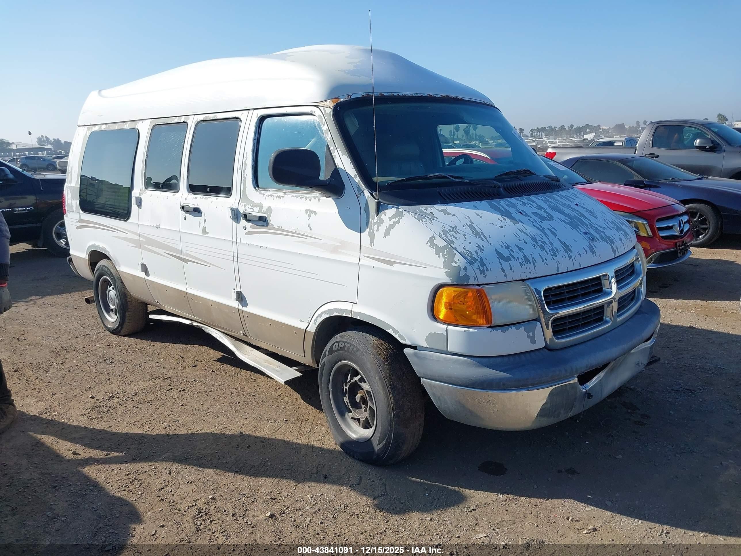 2002 Dodge Ram Van 1500 Conversion White vin: 2B6HB11Z02K143178