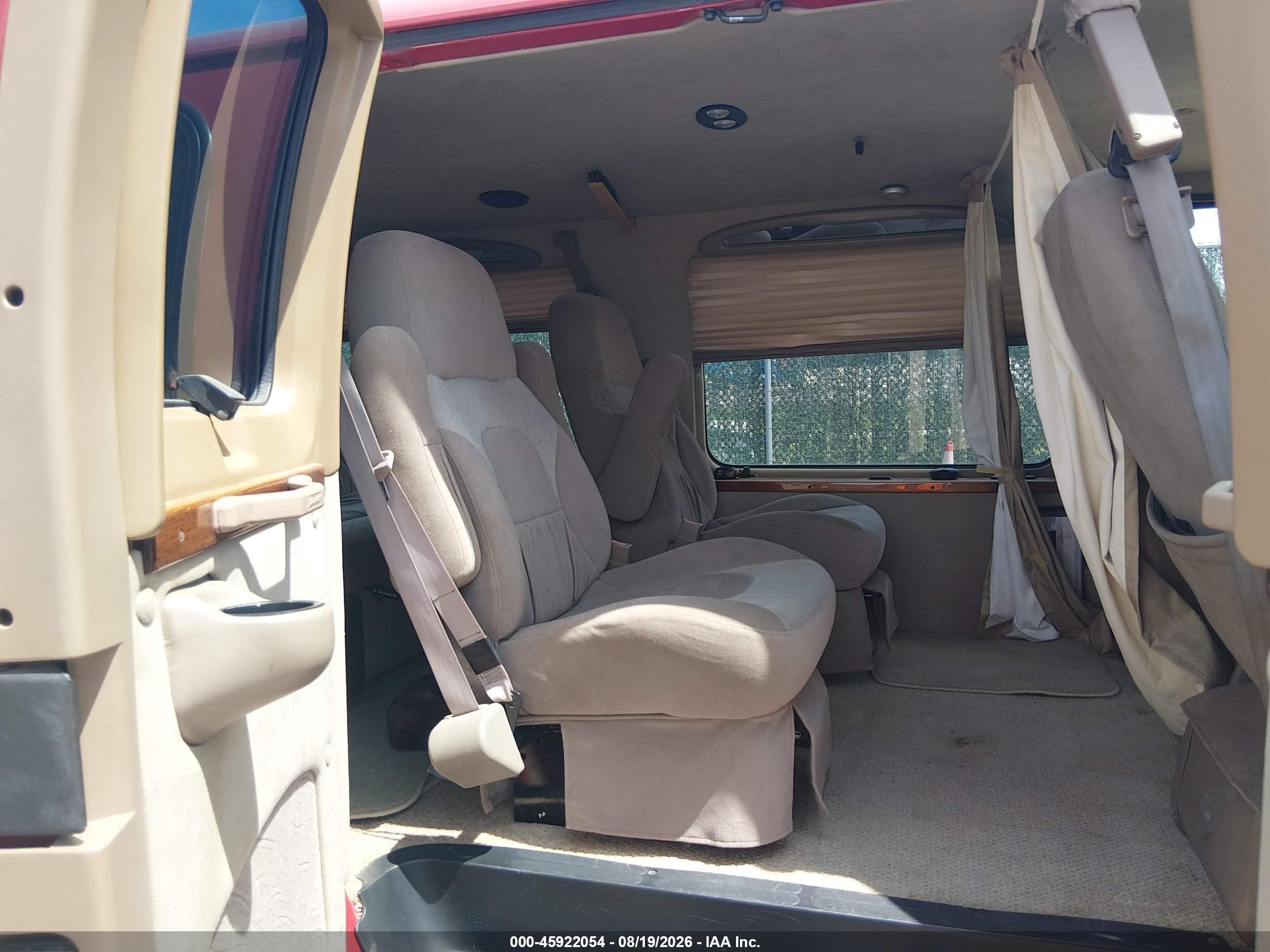 2002 Dodge Ram Van 1500 Conversion Red vin: 2B6HB11Z12K113610